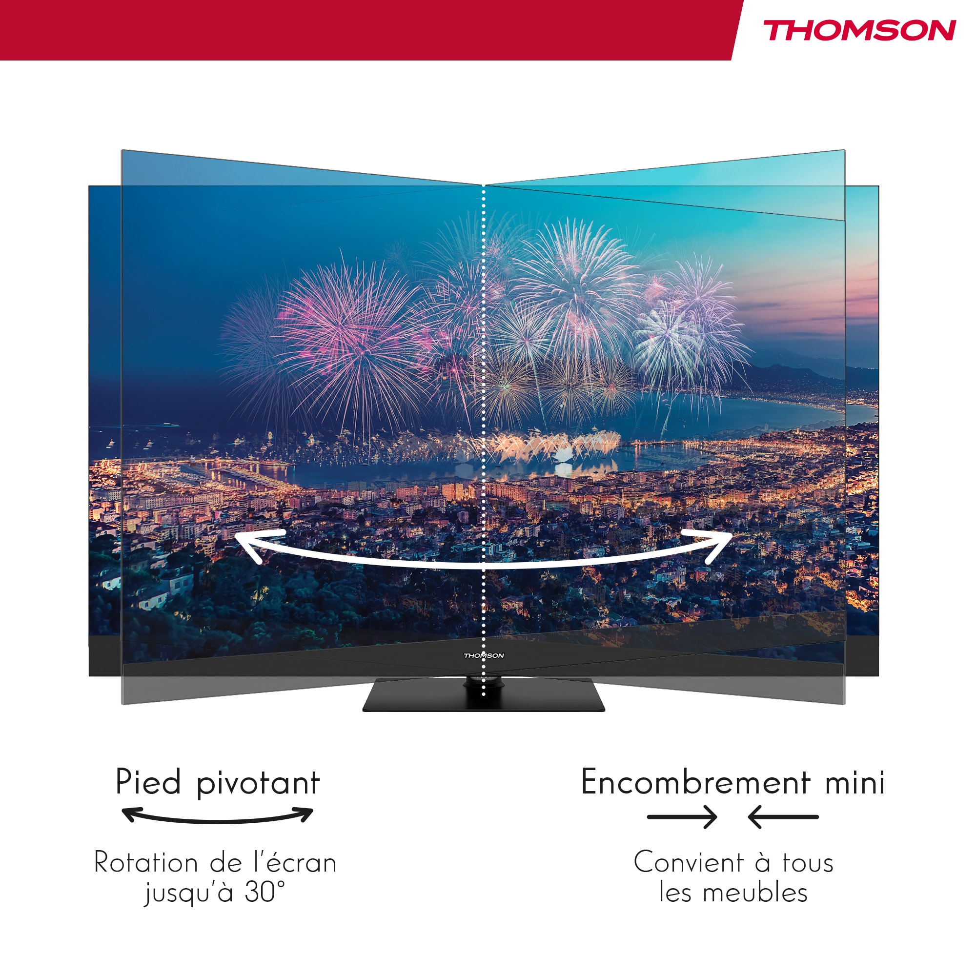 TV QLED 4K 139 cm THOMSON 60 Hz Smart TV 55" - 55QG6C14