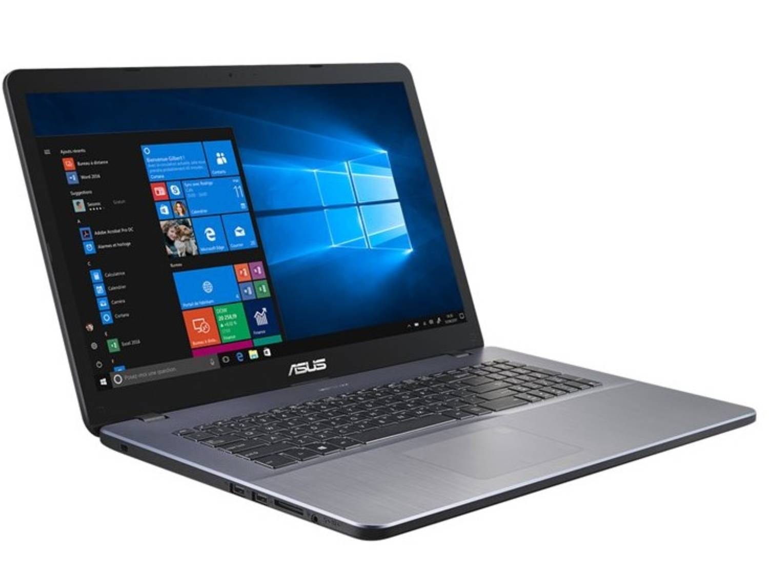 PC portable 17 pouces ASUS VivoBook Intel Pentium N5030 8Go - 256Go SSD Argent - X705MA-BX264W