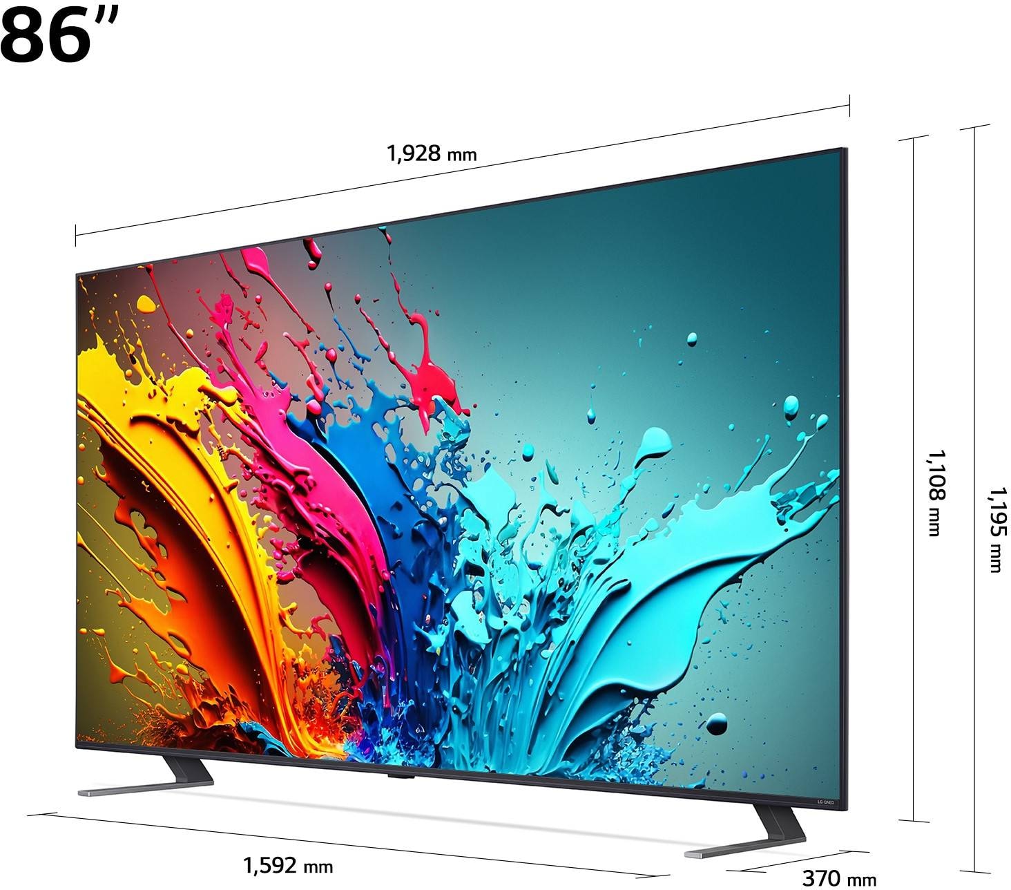 TV QNED 4K 217 cm LG Smart TV 86"  - 86QNED85