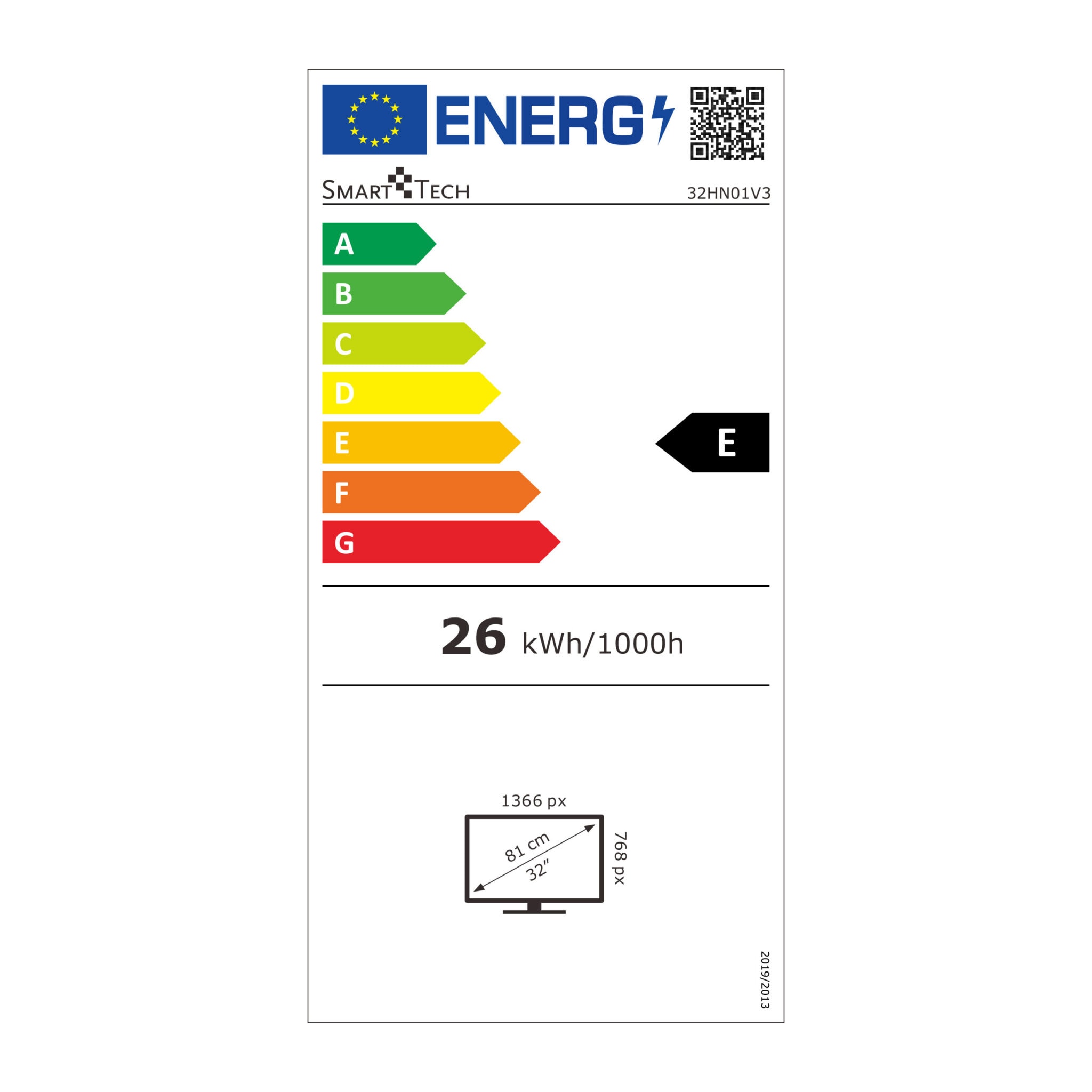 TV LED 81 cm SMART TECH  - 32HN01V3