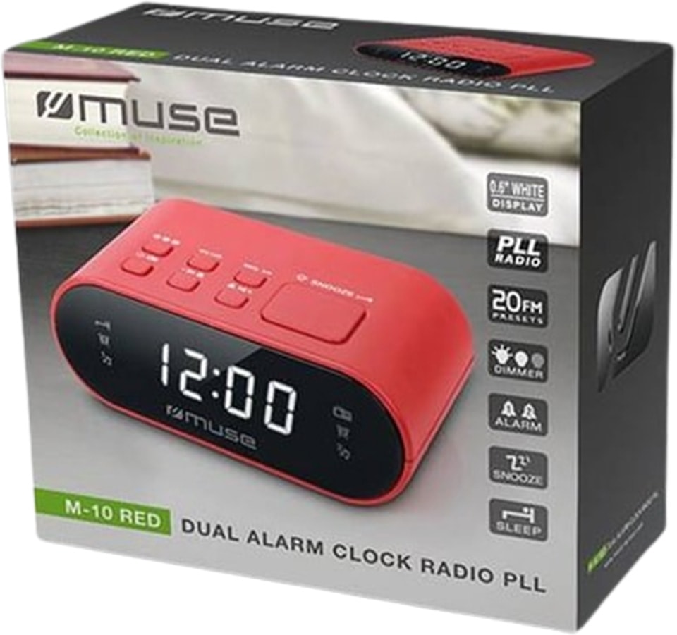 Radio réveil MUSE  - M-10RED