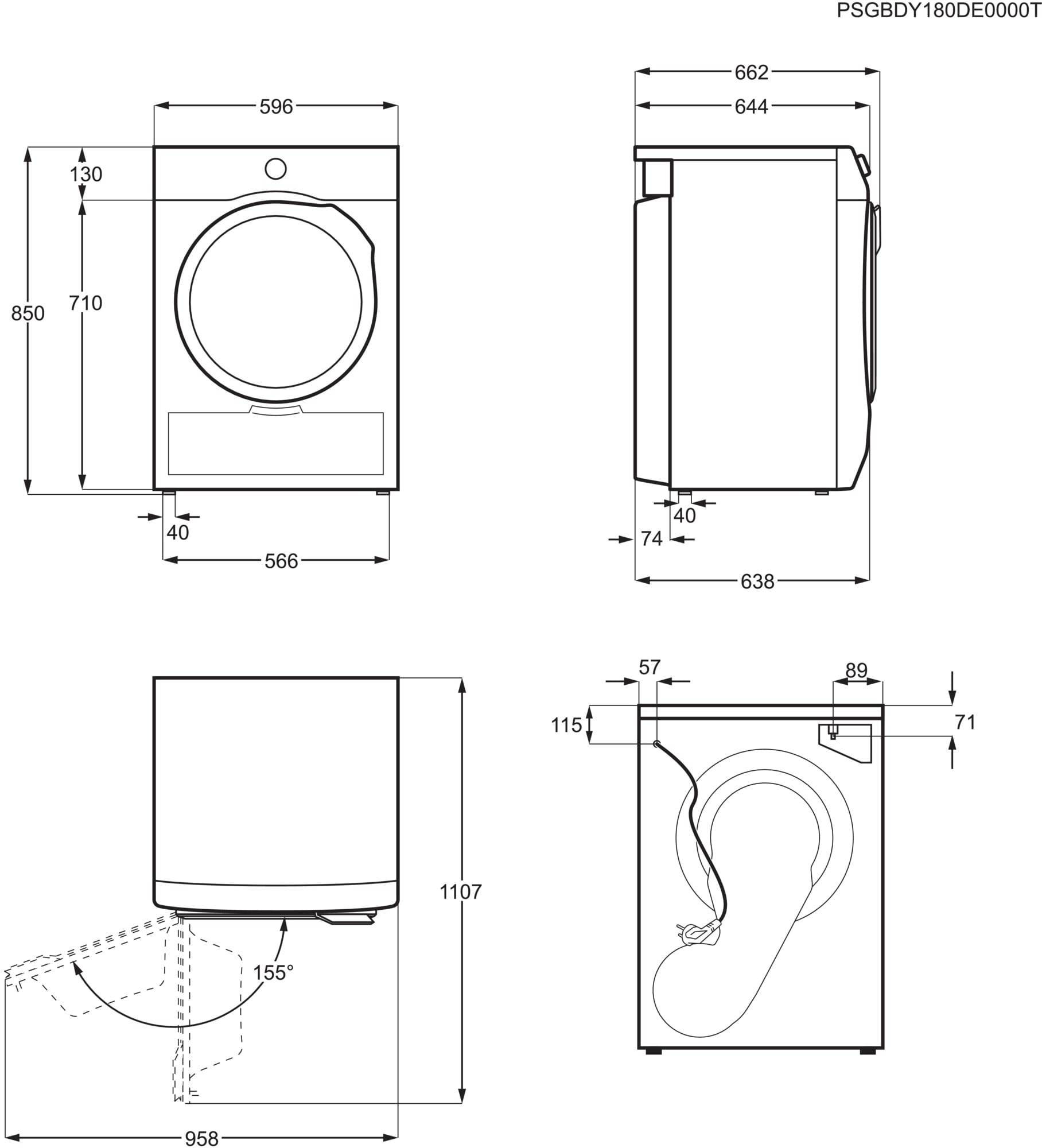 Sèche linge Condensation ELECTROLUX  - EW8H4823RO