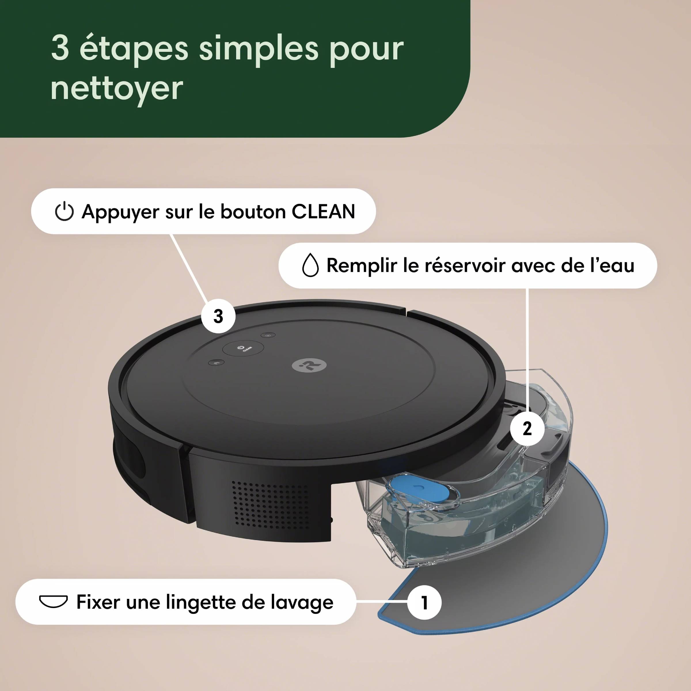 Aspirateur robot IROBOT  - ROOMBACOMBO2ESSENTIA