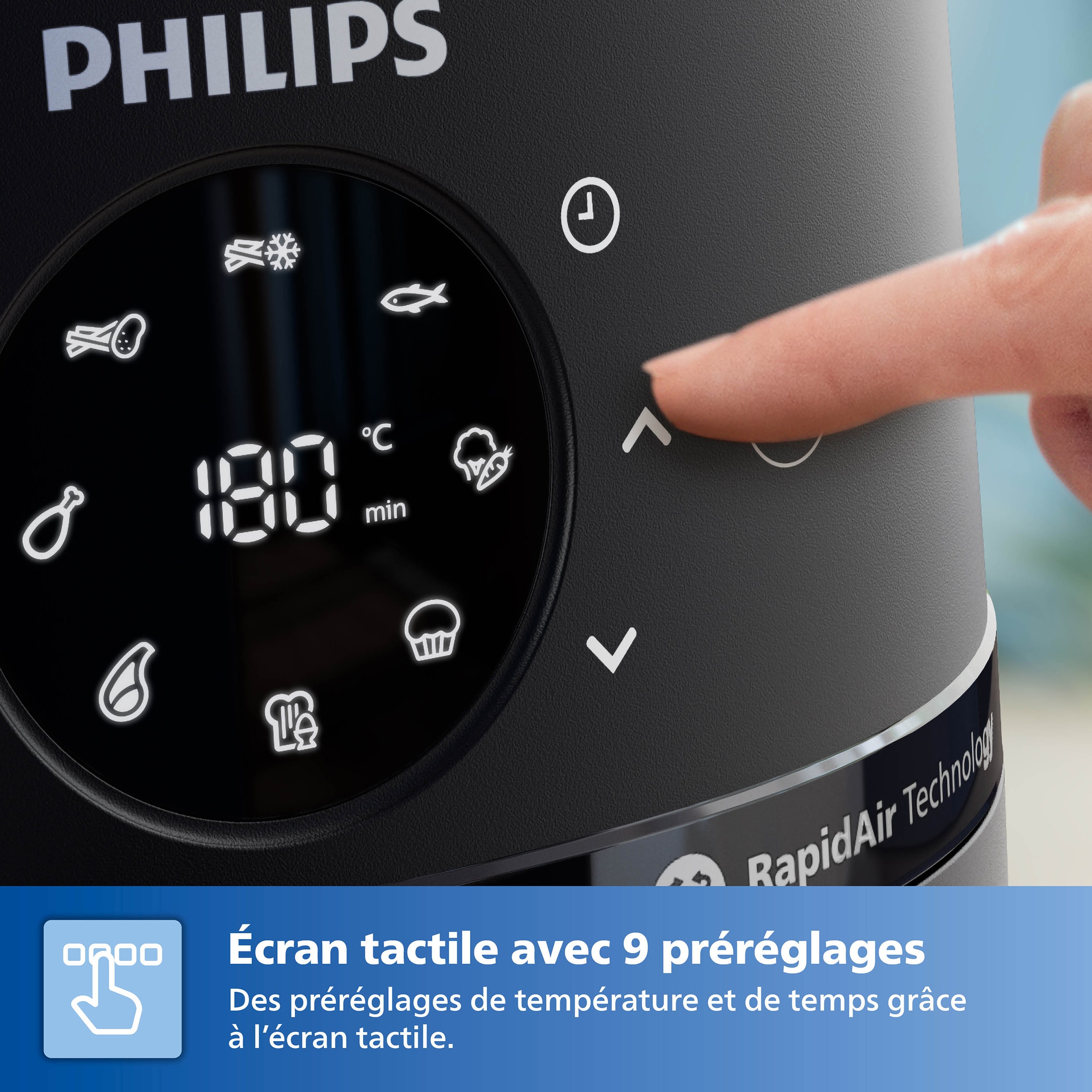 Friteuse à air chaud PHILIPS Air Fryer 1700W 6.2L - NA231/00