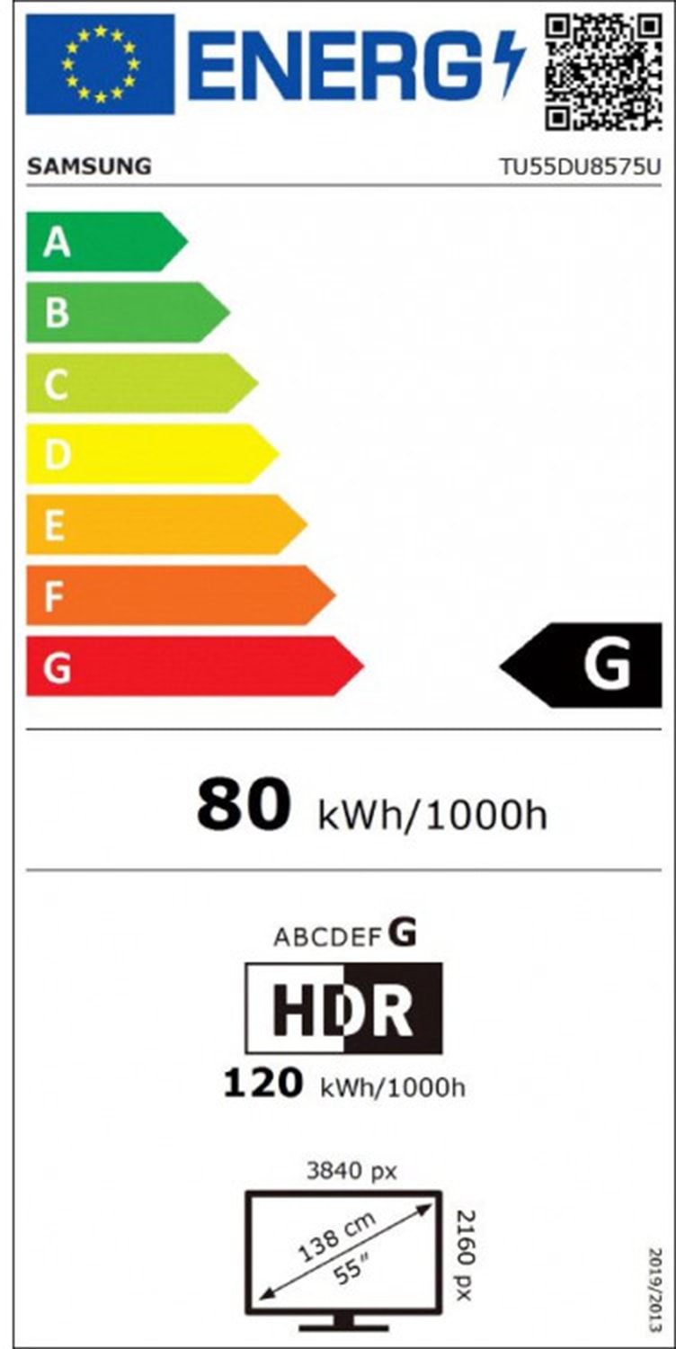 TV LED 4K 138 cm SAMSUNG  - TU55DU8575