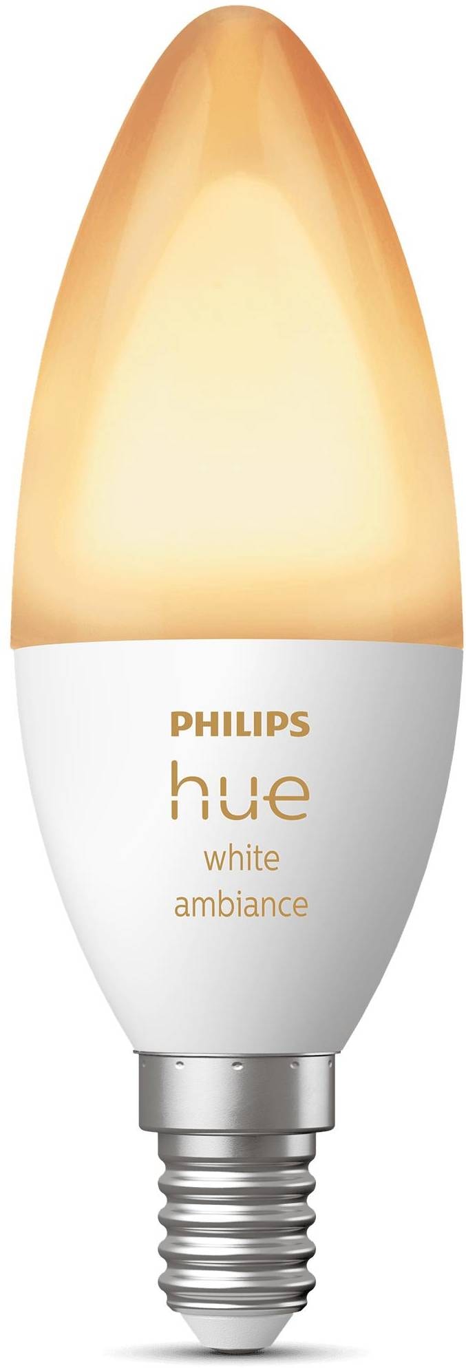 Lumière connectée PHILIPS HUE Flamme White Ambiance E14 HUE-WA-1E14