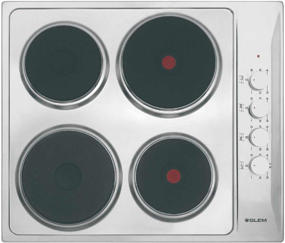 Plaque de cuisson électrique en vitrocéramique 2 ou 4 foyers