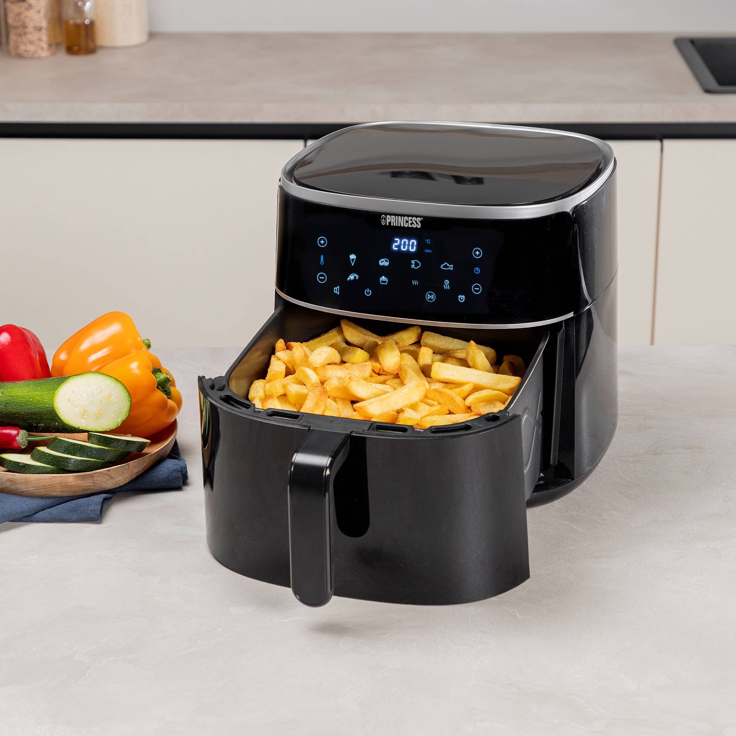 Friteuse à air chaud PRINCESS Air Fryer 1800W 8L - 0118225401001