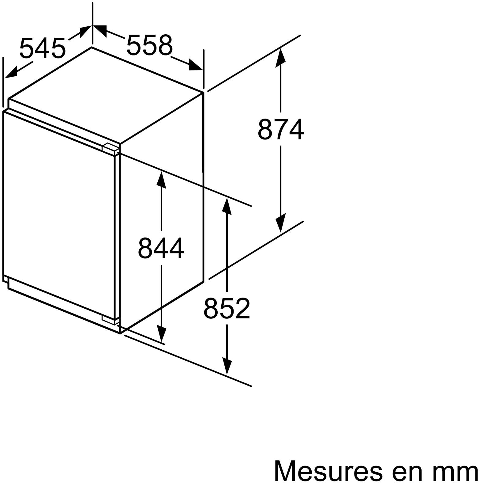 Congélateur encastrable armoire SIEMENS  - GI21VADE0