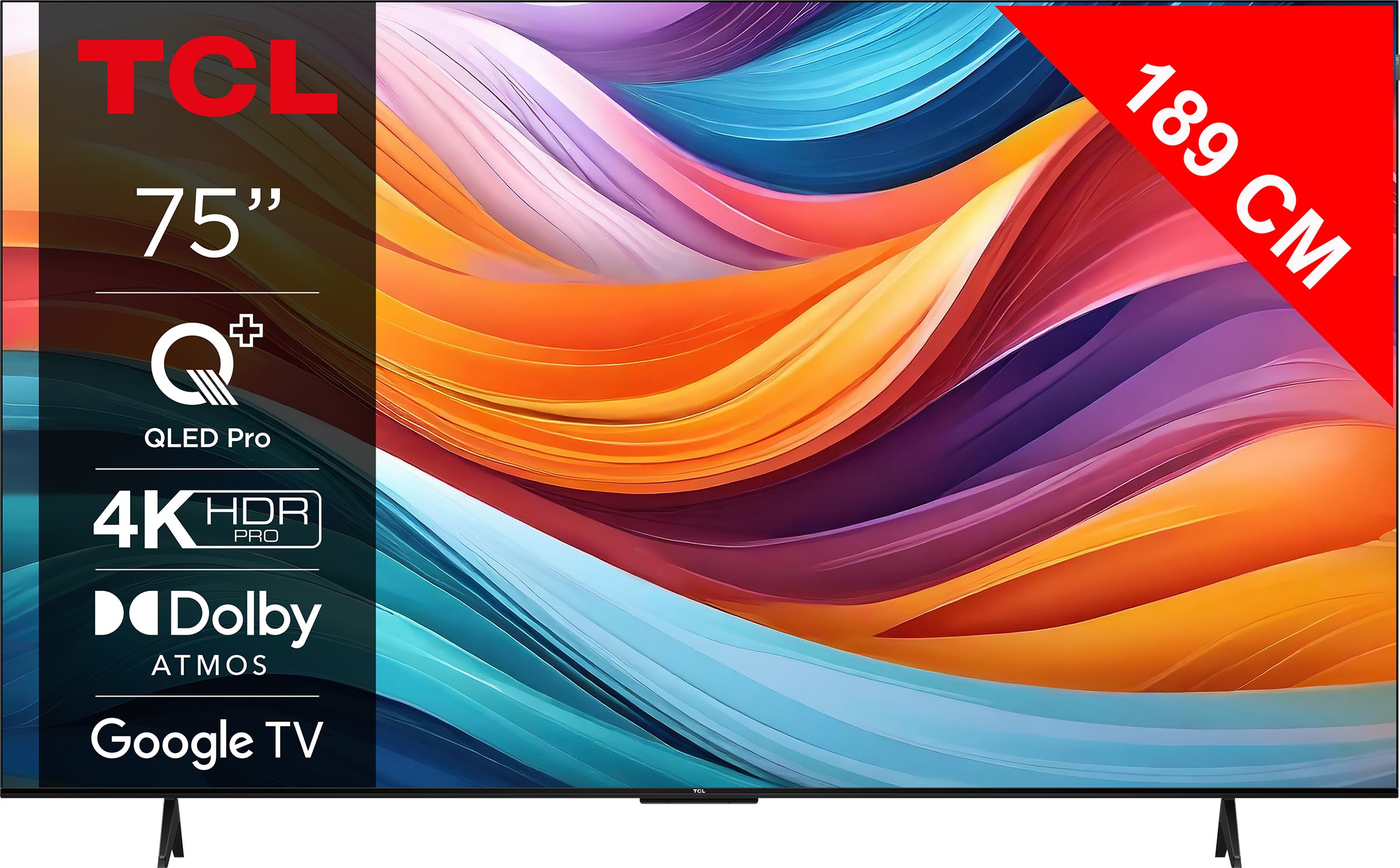 TV LED 4K 189 cm TCL QLED Google TV 75" 75T7B