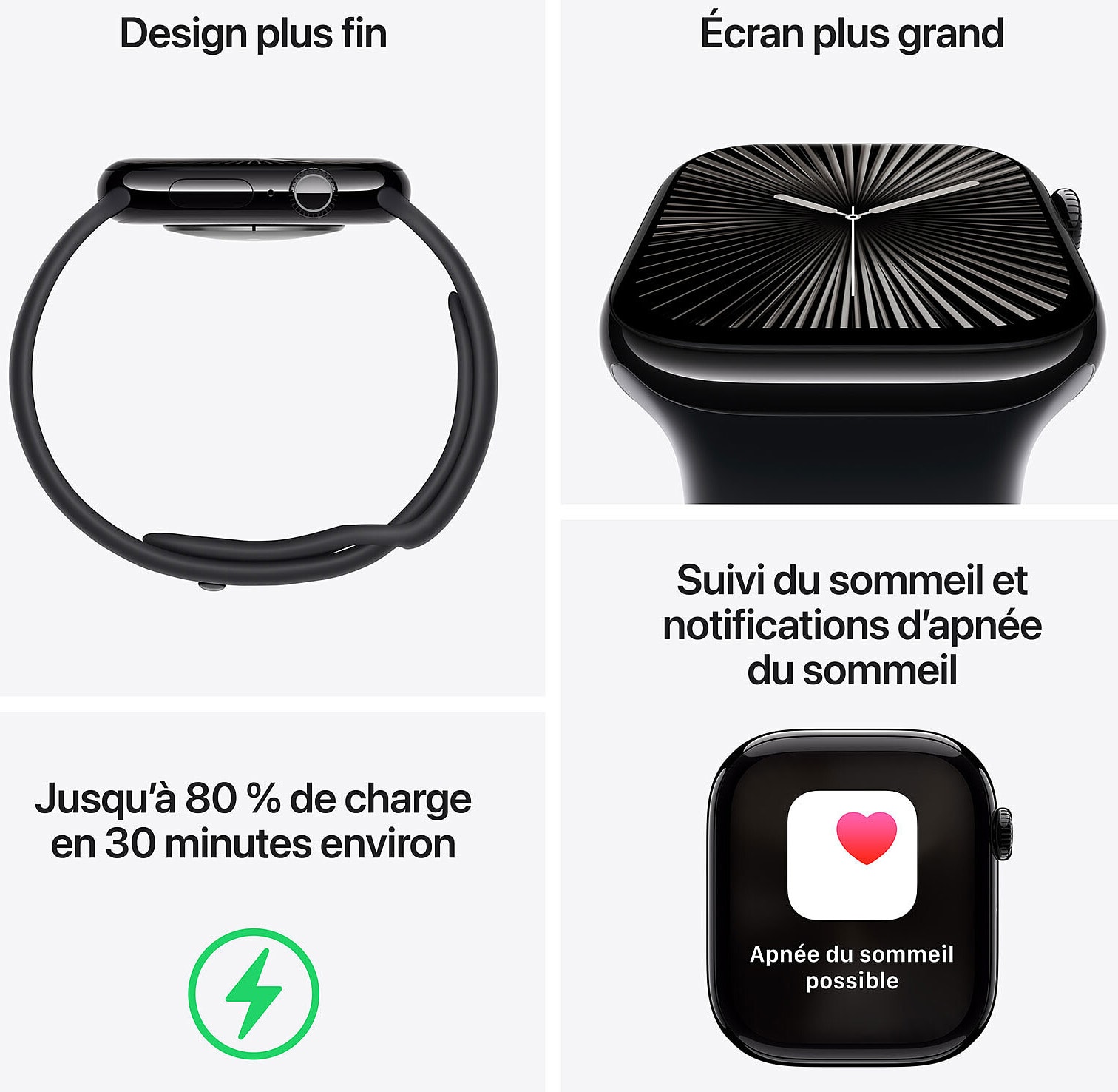 Montre connectée GPS APPLE  - WATCH10-MWWE3QF/A