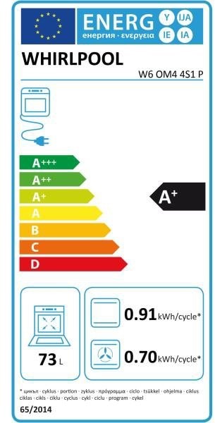 Four encastrable pyrolyse WHIRLPOOL  - W6OM44S1P