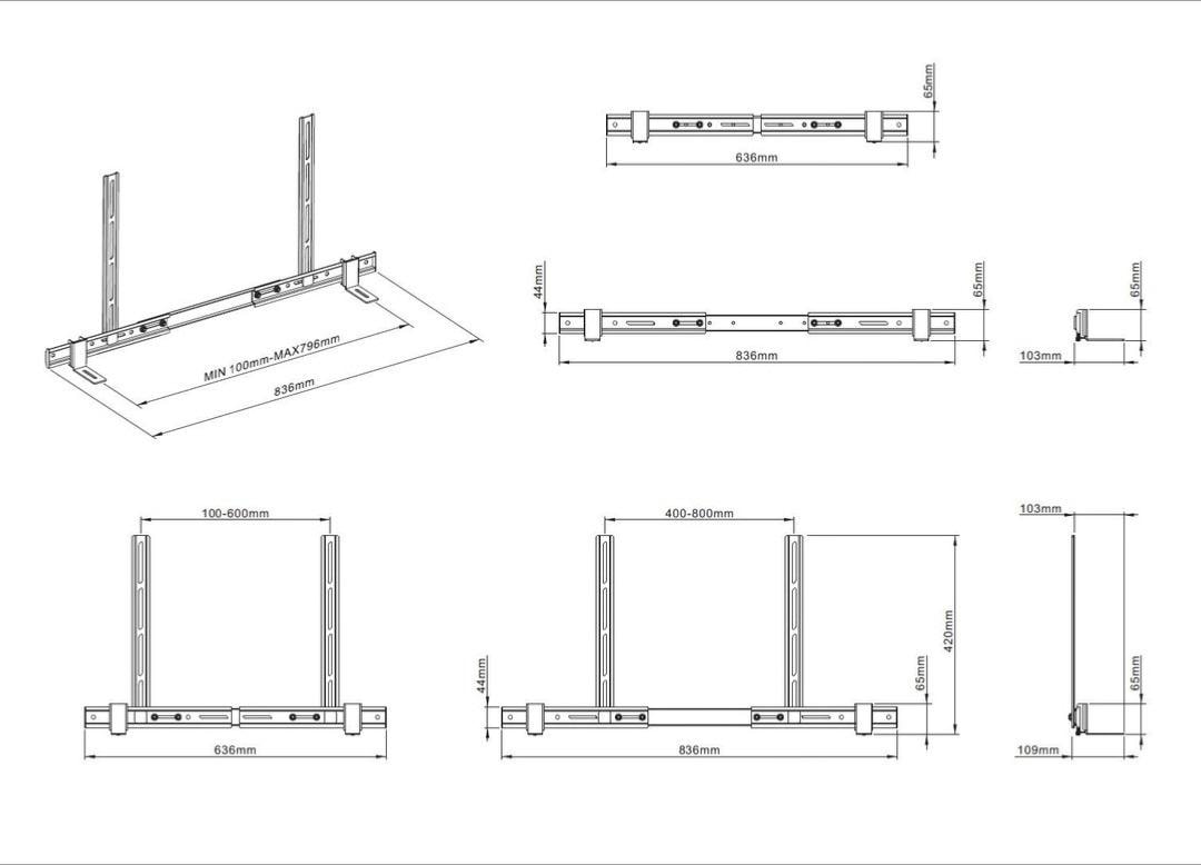 Support mural MULTIBRACKETS  - KC-MB-BS7895