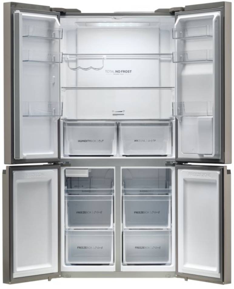 HAIER Réfrigérateur 4 portes Total No Frost MyZone 525L Inox - HTF520IP7