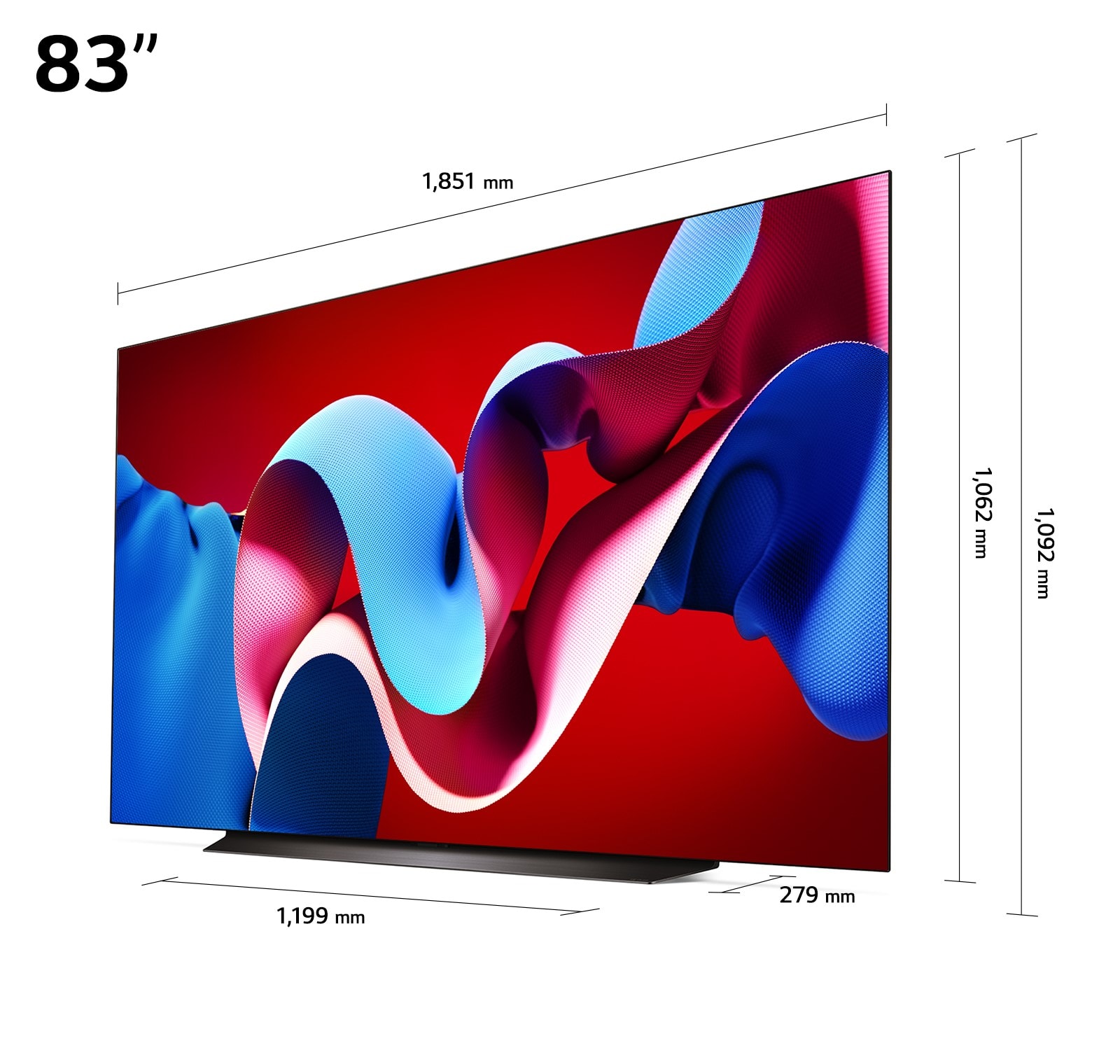 TV OLED 4K 210 cm LG 2024 Evo 83" - OLED83C46