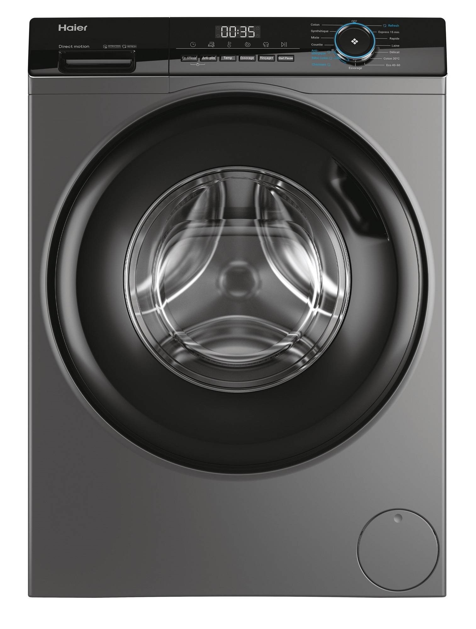 Lave linge Frontal HAIER I-Pro, Series 3, 8Kg, Gris HW80-B14939S8