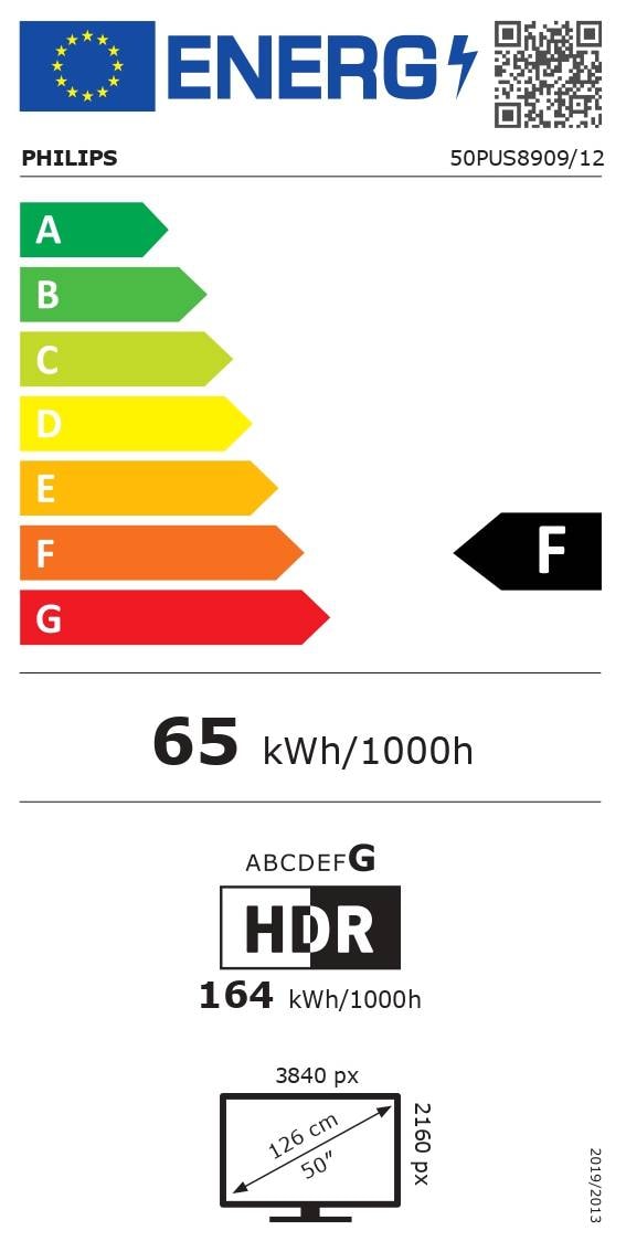 TV LED 4K 126 cm PHILIPS  - 50PUS8909