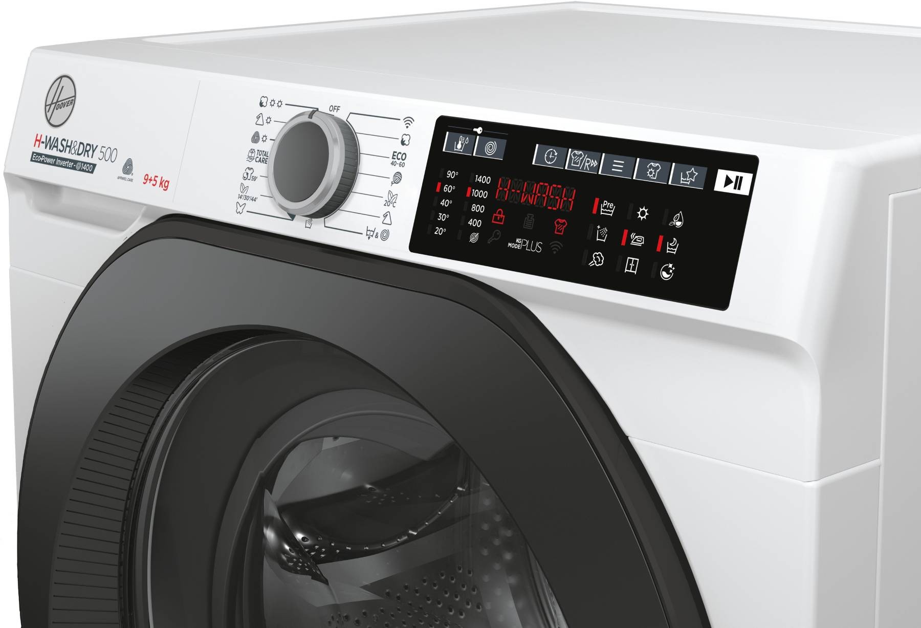 Lave linge sechant Frontal HOOVER lavage 9kg / Séchage 5kg - HD495AMBB/1S