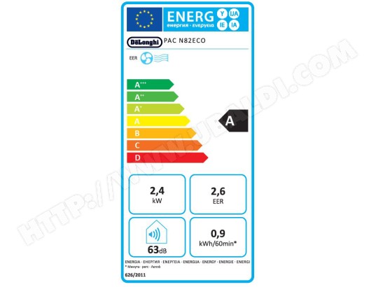 Climatiseur mobile DELONGHI Pinguino PAC N82 ECO Blanc - PACN82ECO