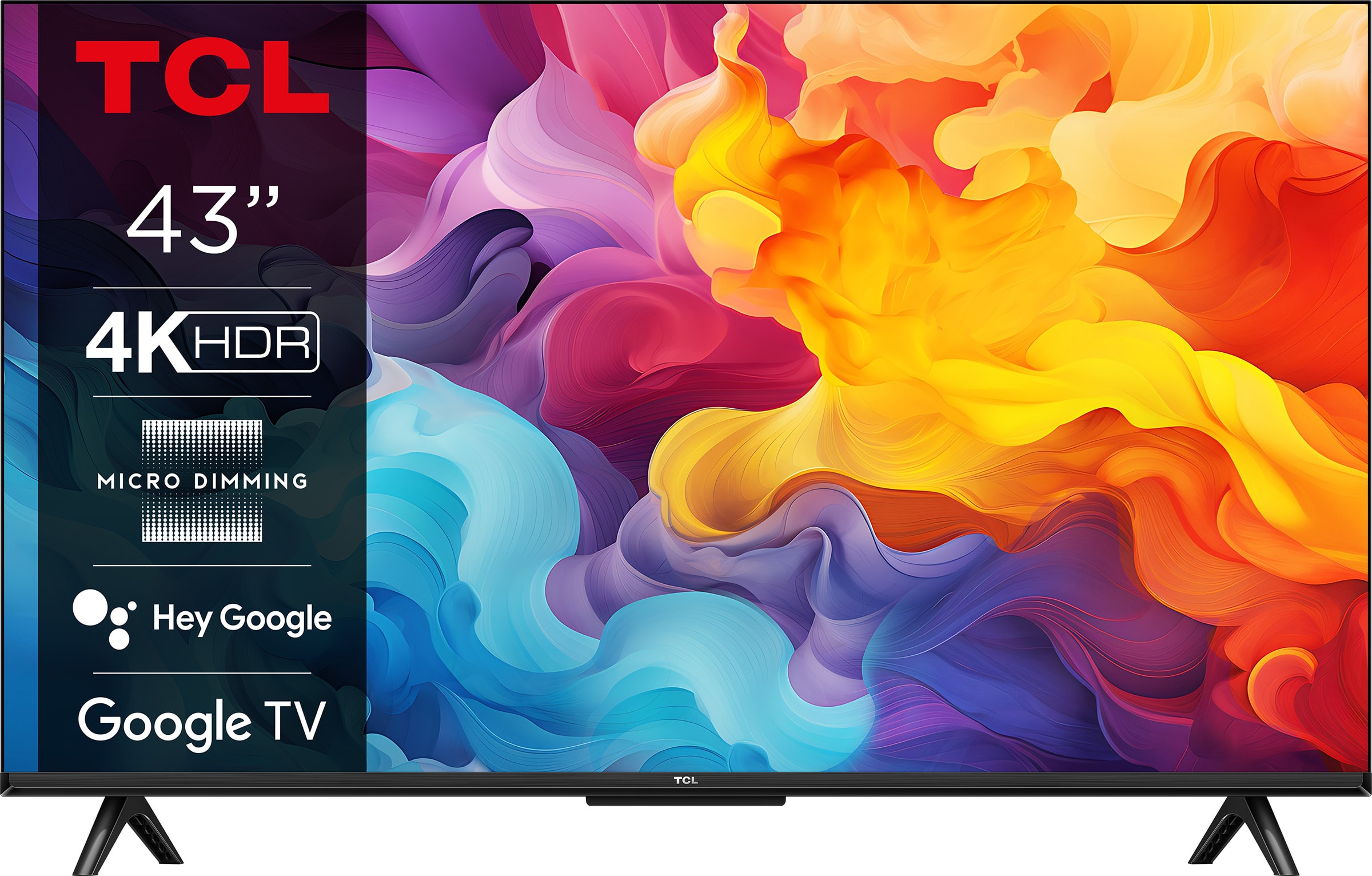 TV LED 4K 108 cm TCL HDR Google TV 43" - 43V6B