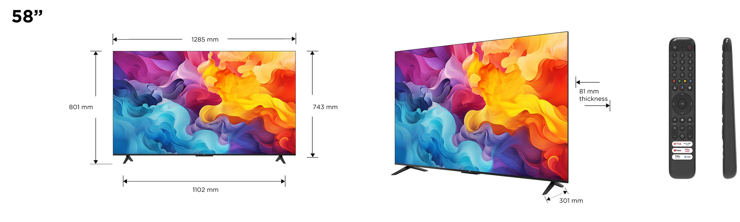 TV LED 4K 146 cm TCL  - 58V6B