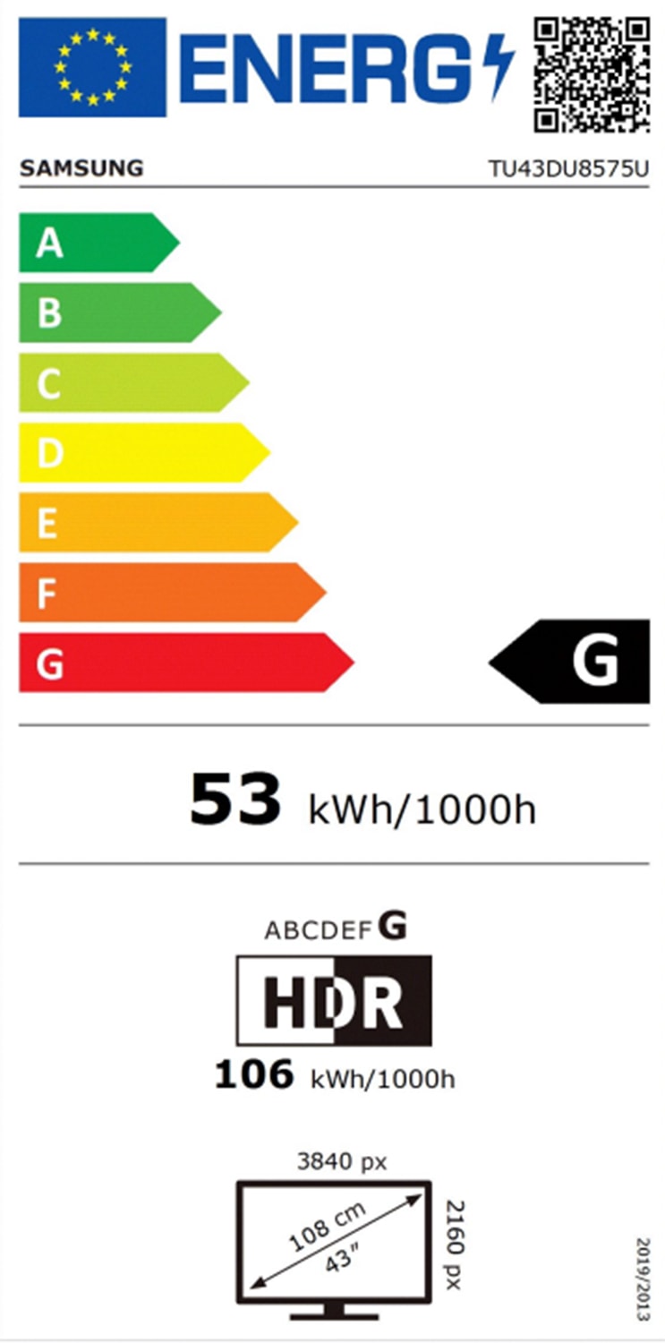 TV LED 4K 108 cm SAMSUNG , Smart TV, 43" - TU43DU8575