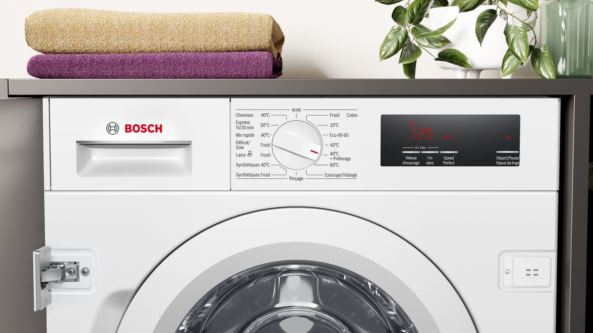 Lave linge encastrable BOSCH Série 6 7kg  1200 trs/min - WIW24348FF