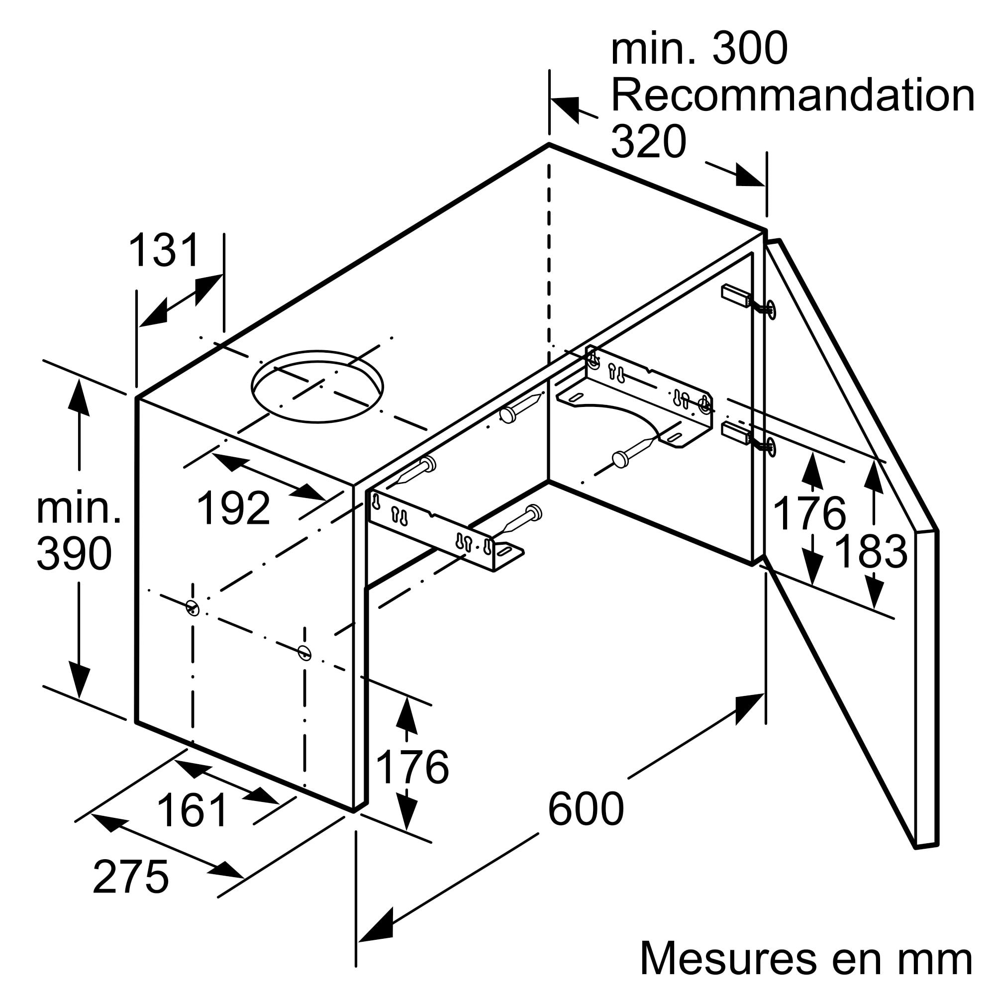 Hotte tiroir BOSCH  - DFM064A53F