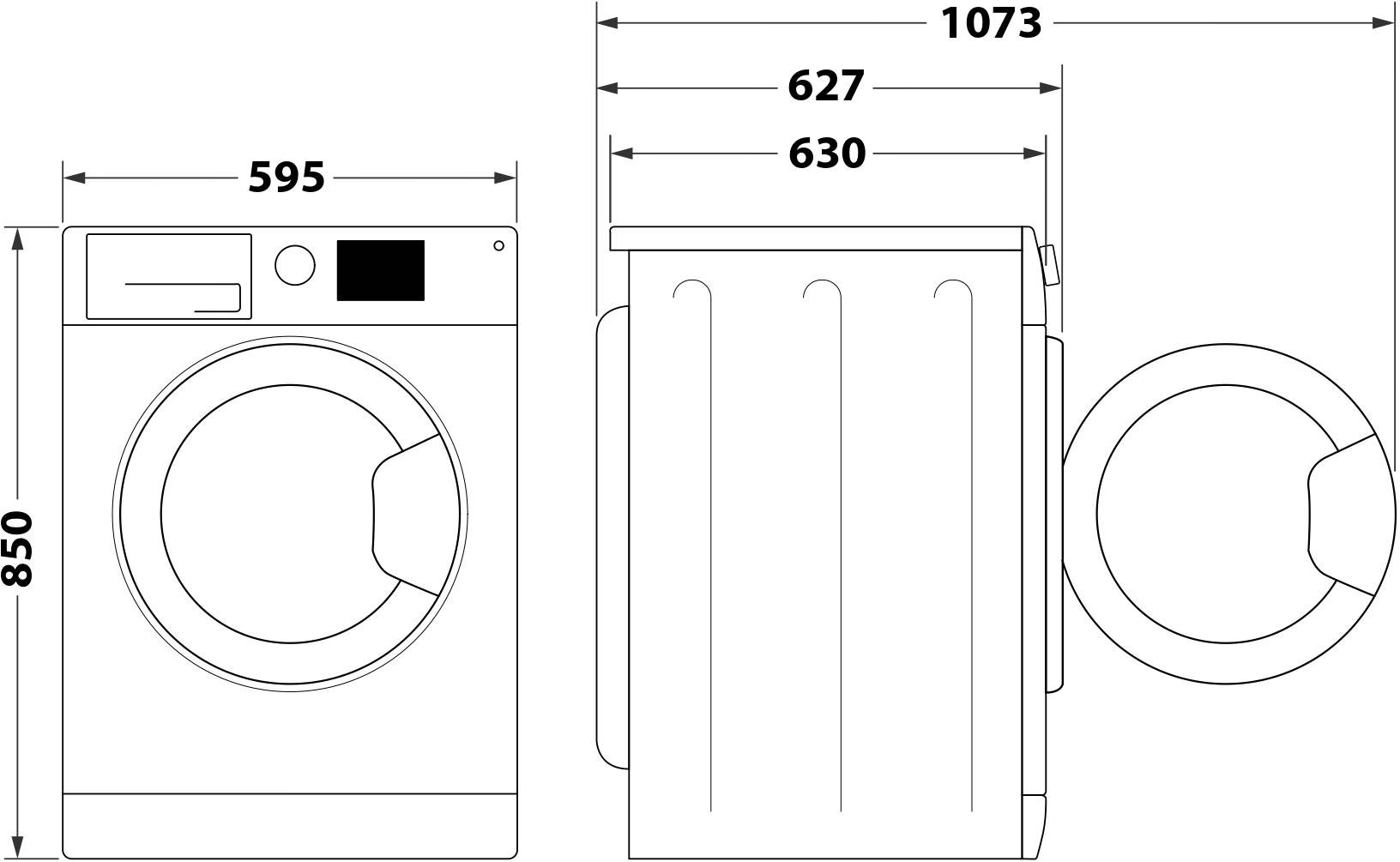 Lave linge Frontal WHIRLPOOL  - FFBU8258VFR