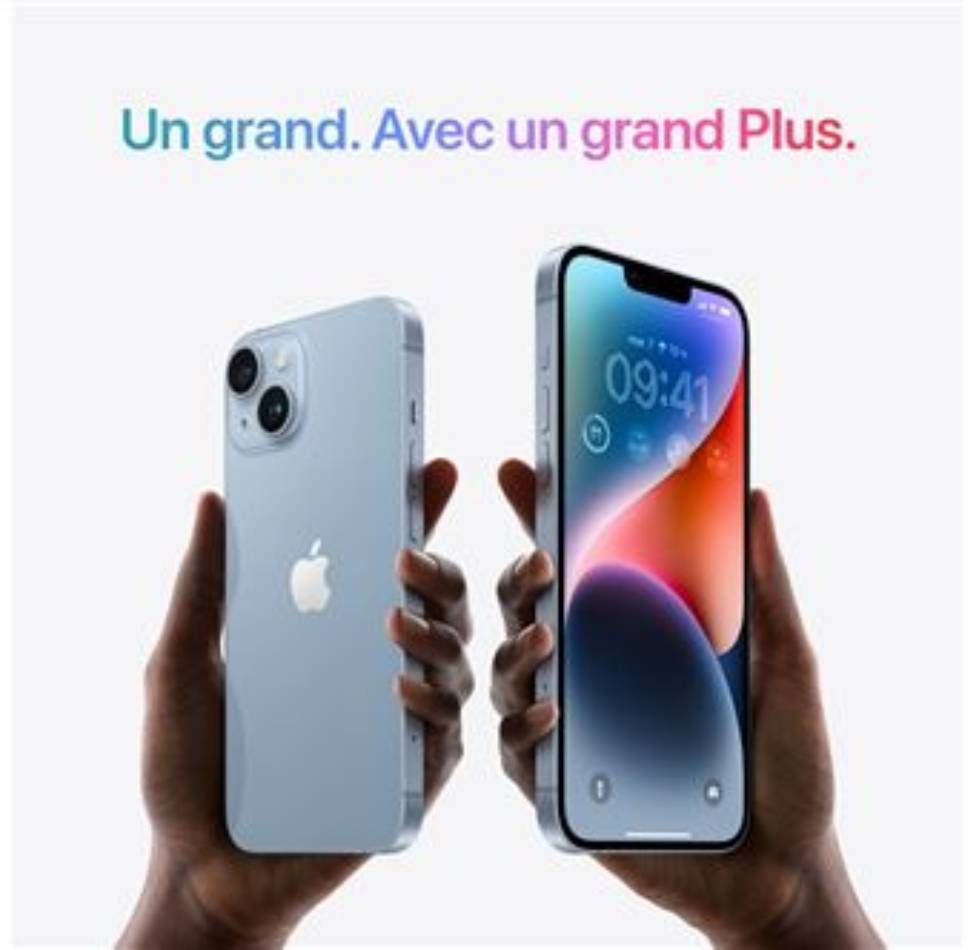 iPhone APPLE iPhone 14 128Go Bleu - IPHONE14-128-BLUE