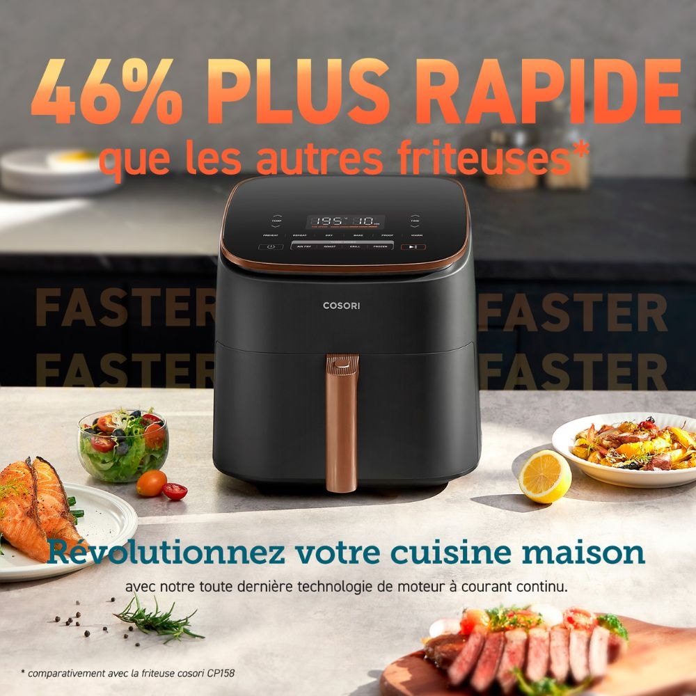 Friteuse à air chaud COSORI , airfryer, Turbo Blaze Chef edition, 6L - KOSP0019EUN