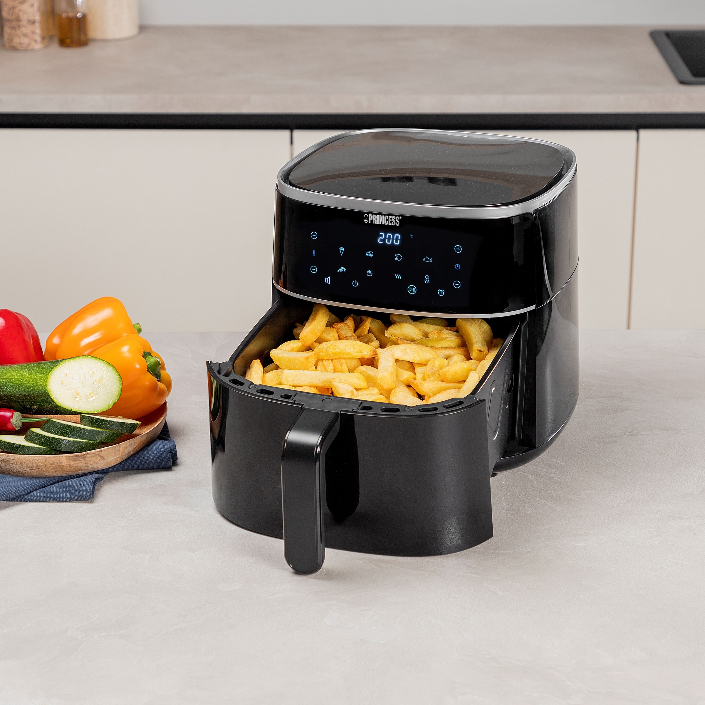 Friteuse à air chaud PRINCESS Air Fryer 1500W 6L - 0118224401001