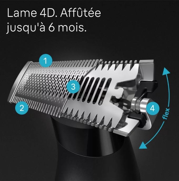 Tondeuse à barbe BRAUN Série X XT 5100 pour visage et corps - SERIEXT5100