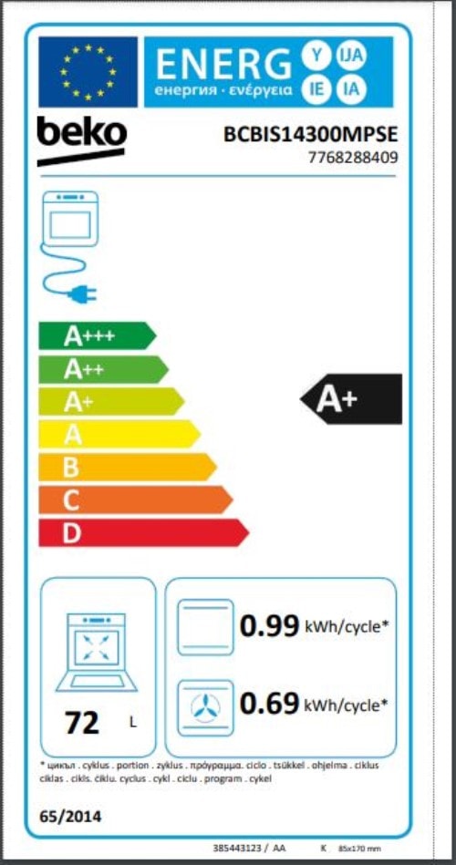 Four encastrable pyrolyse BEKO  - BCBIS14300MPSE