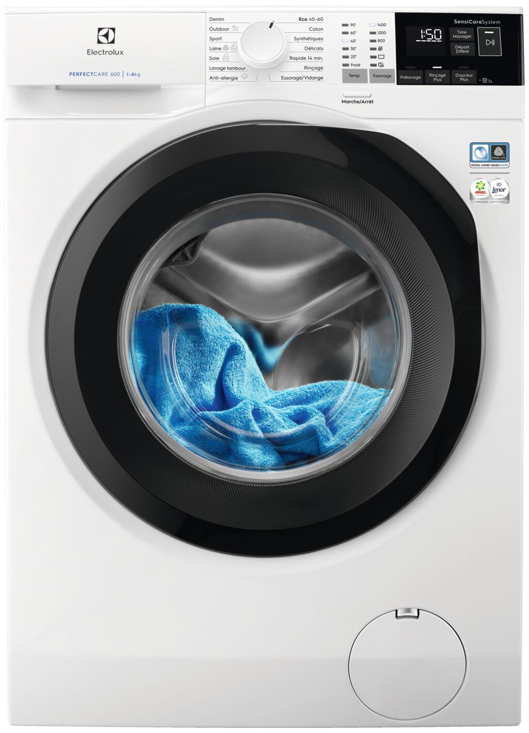 Lave linge Frontal ELECTROLUX PerfectCare 600 Eco Valve 8kg EW6F4805AR