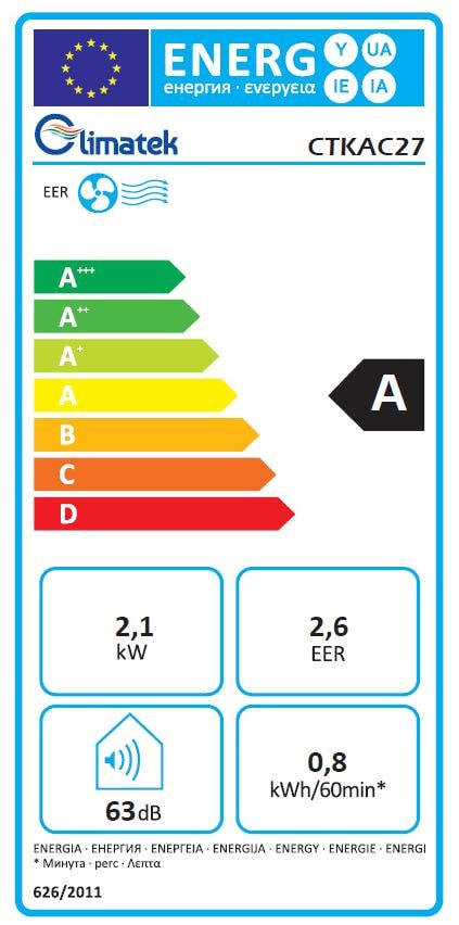 Climatiseur mobile CLIMATEK  - CTKAC27