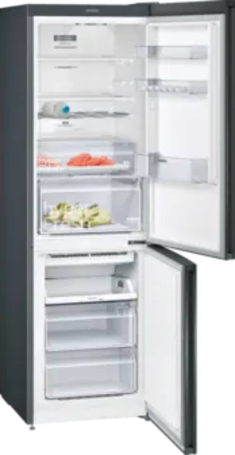 Réfrigérateur congélateur bas SIEMENS IQ300 NoFrost HyperFresh 237L Noir - KG36NXXEA