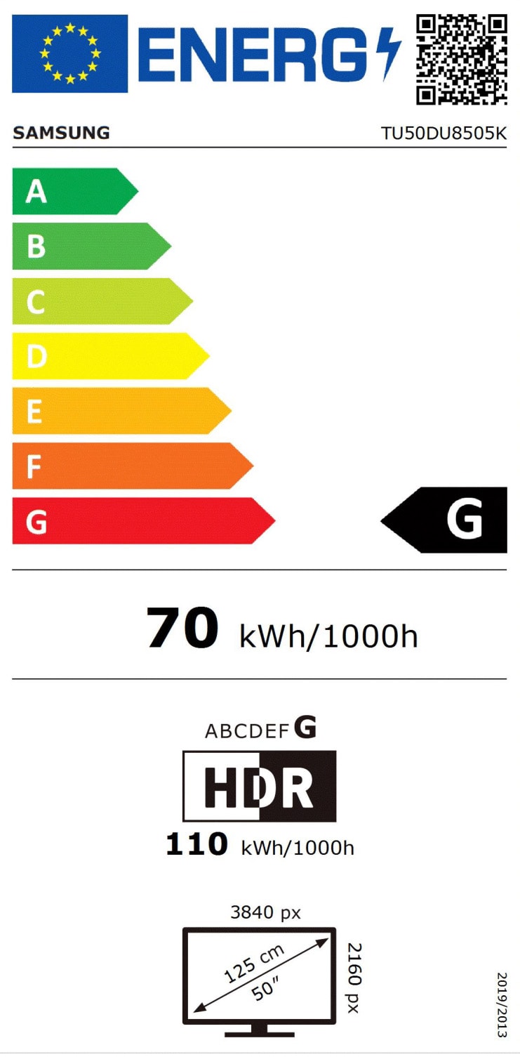 TV LED 4K 125 cm SAMSUNG  - TU50DU8505