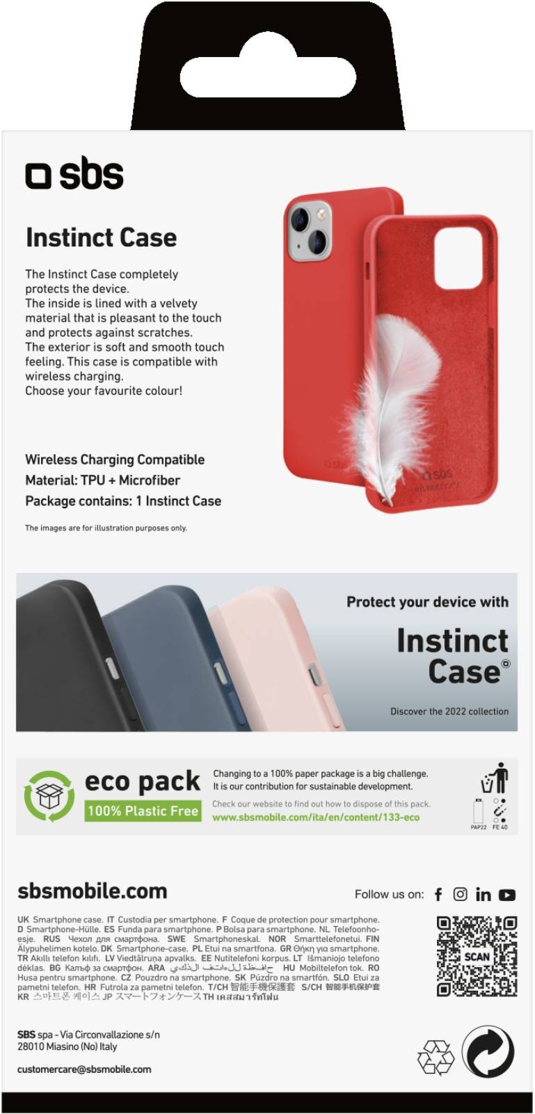 Coque iPhone SBS Instinct pour iPhone 14 Plus - COQ-INST-IP14PLUSRGE