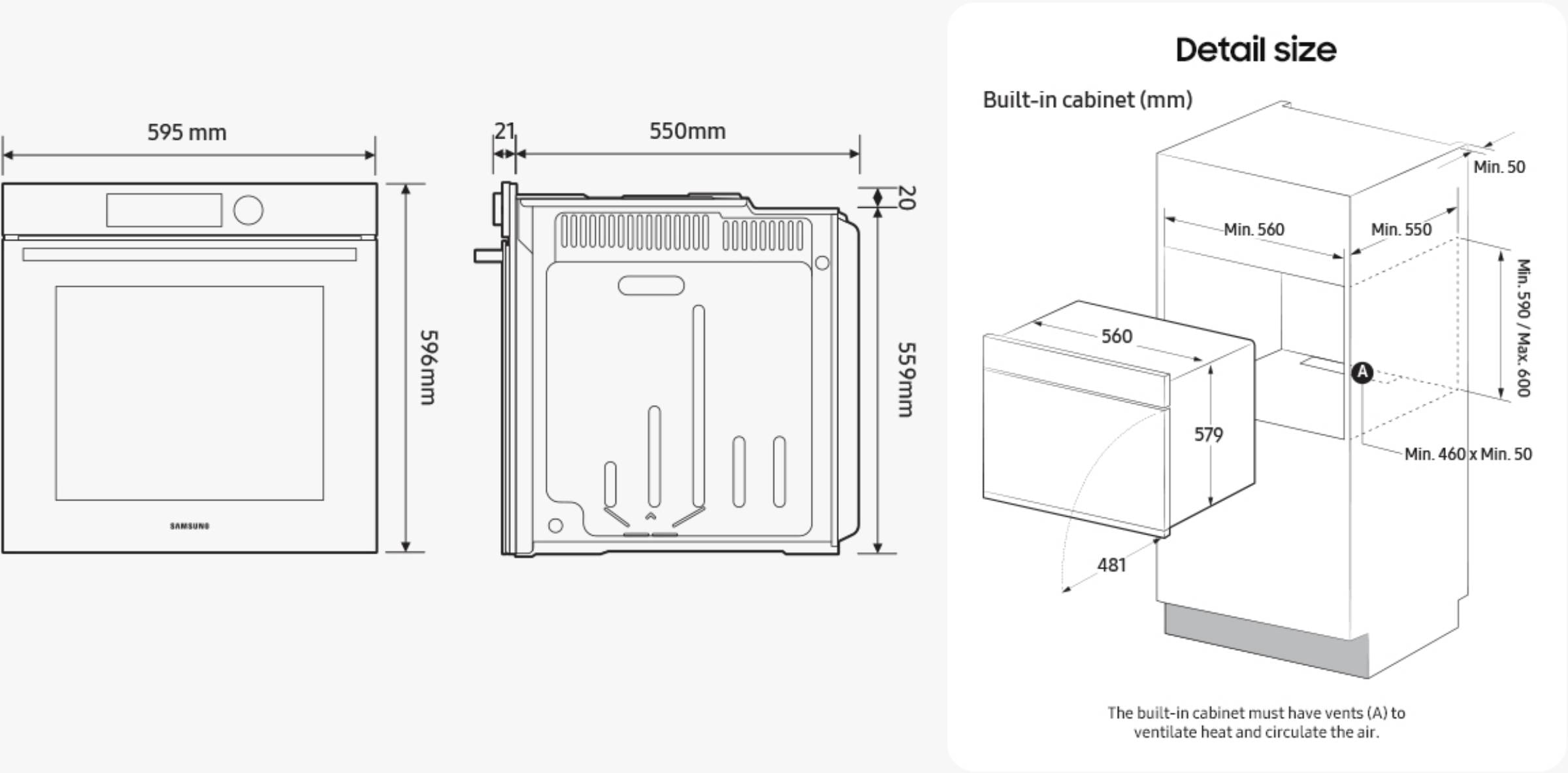 Four encastrable pyrolyse SAMSUNG  - NV7B4030YCK