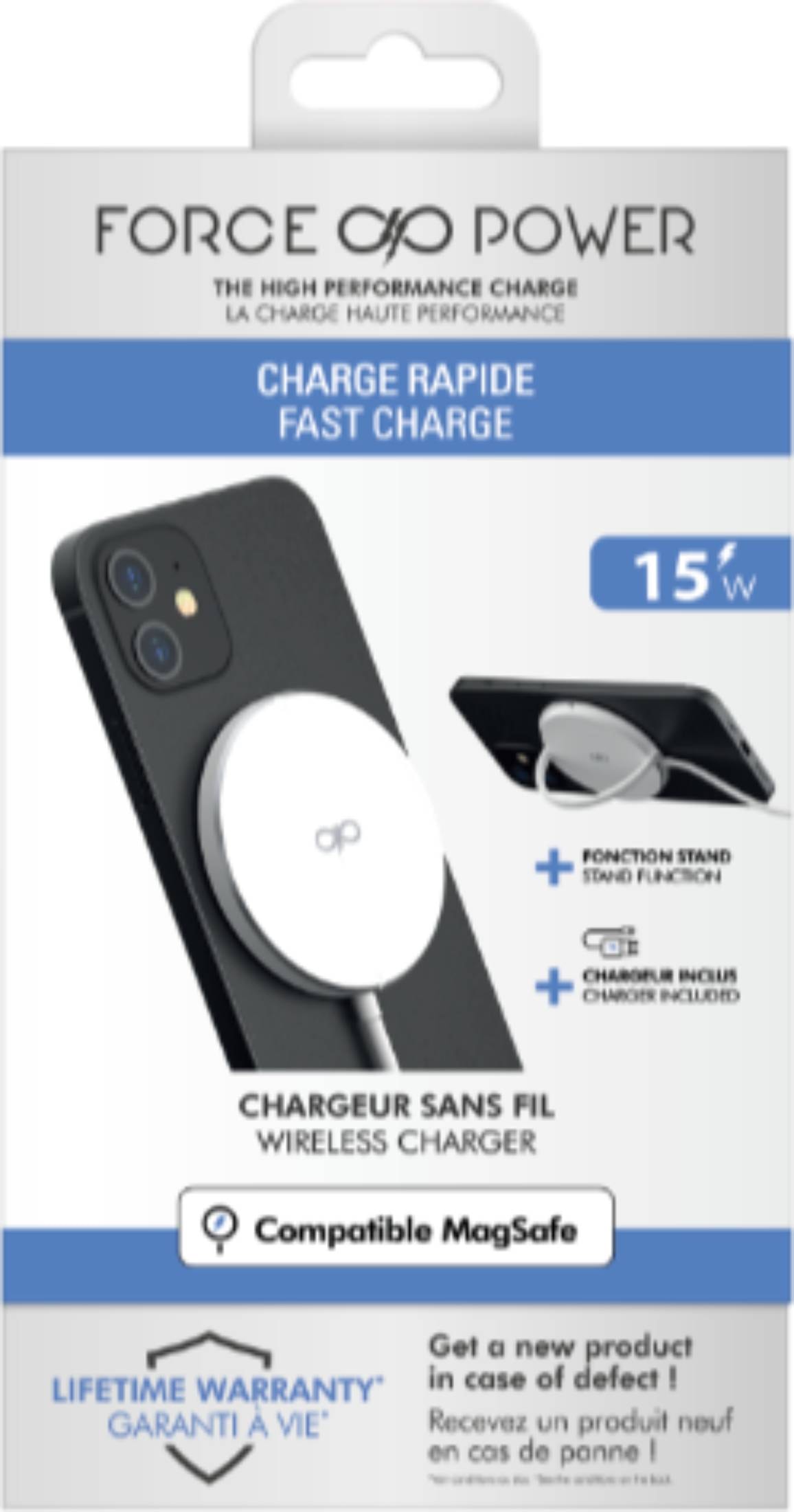 Chargeur induction FORCE POWER  - CHARG-IND-STAND-TYPC