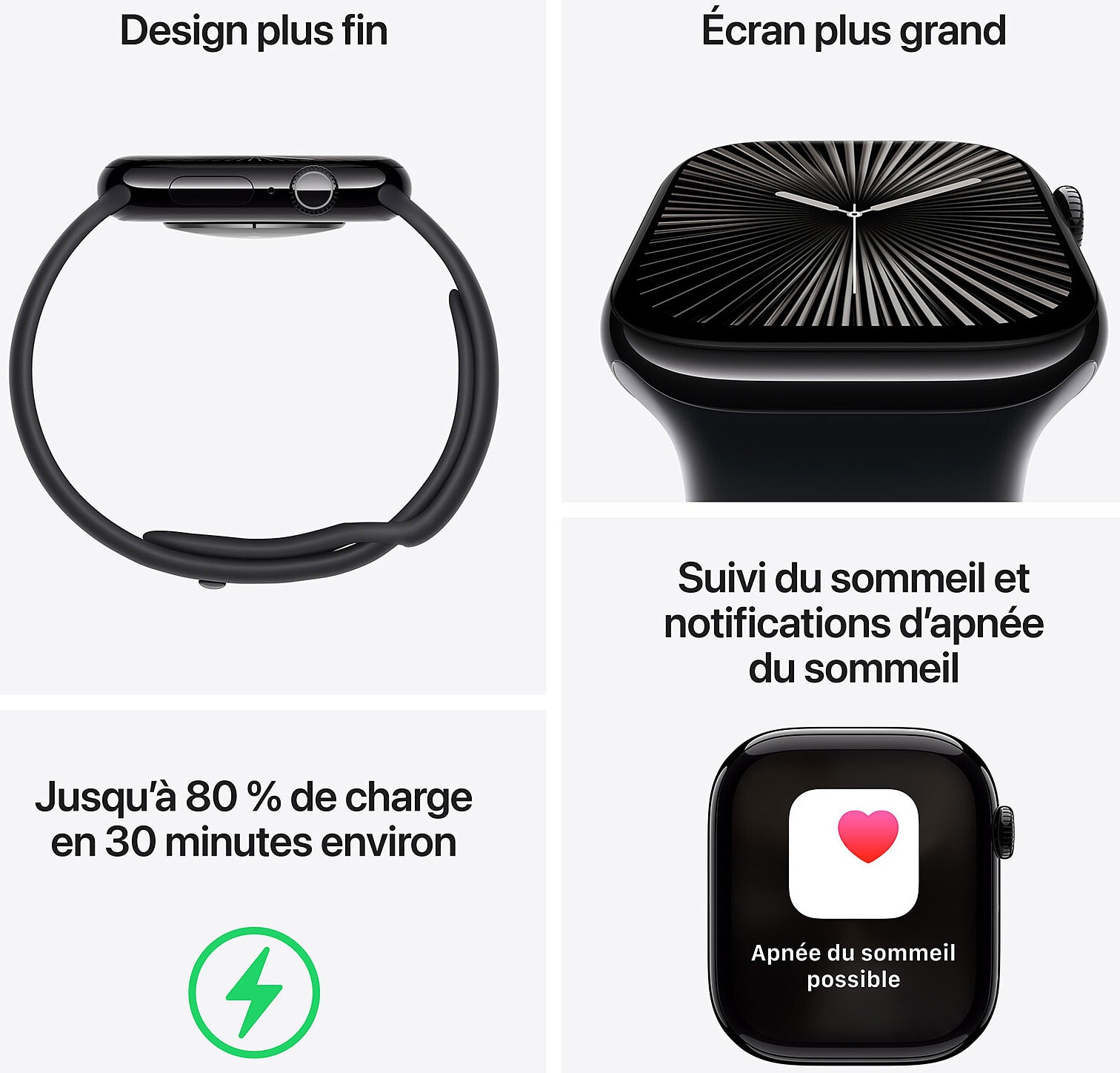 Montre connectée GPS + Cellular APPLE  - WATCH10-MX003QF/A