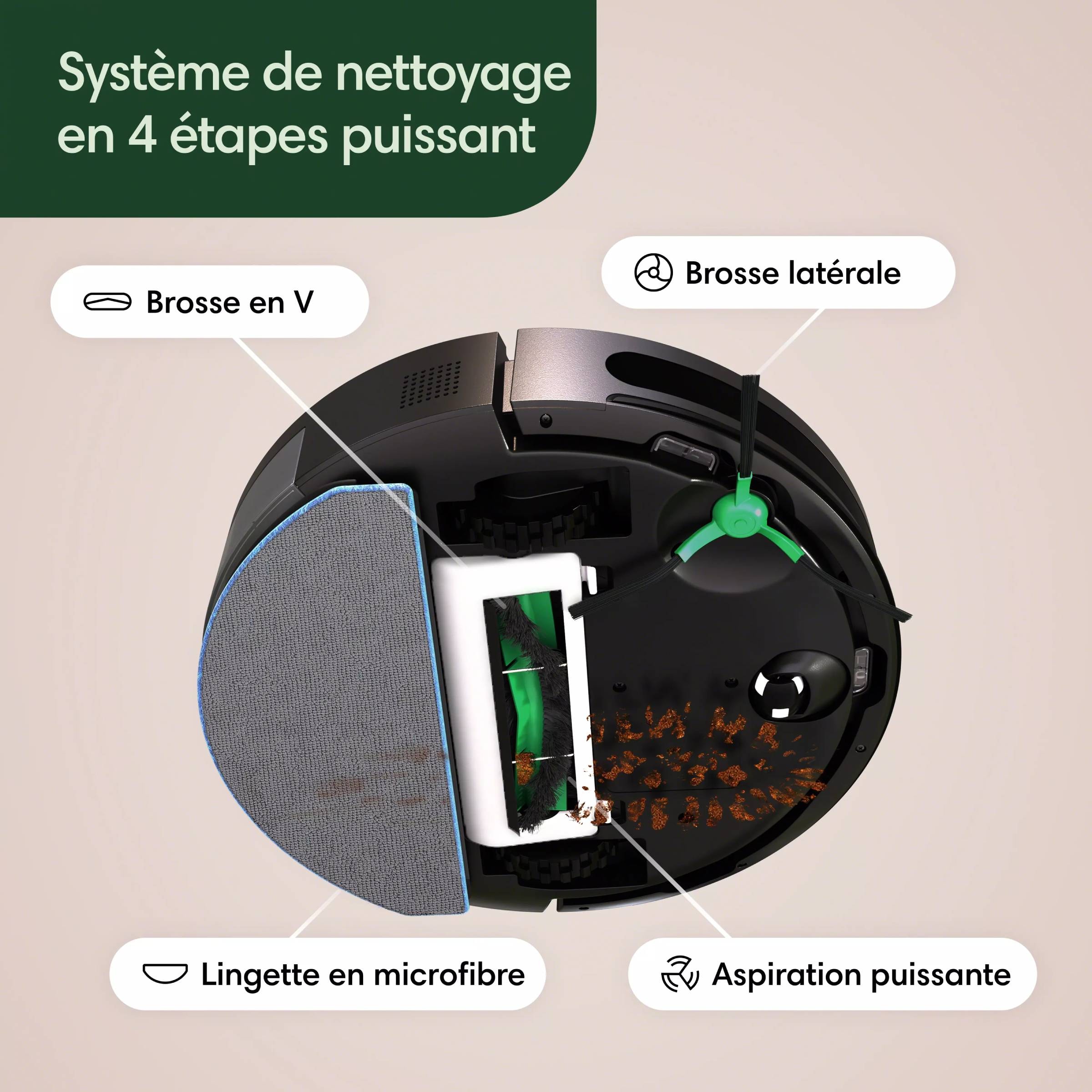 Aspirateur robot IROBOT  - ROOMBACOMBO2ESSENTIA