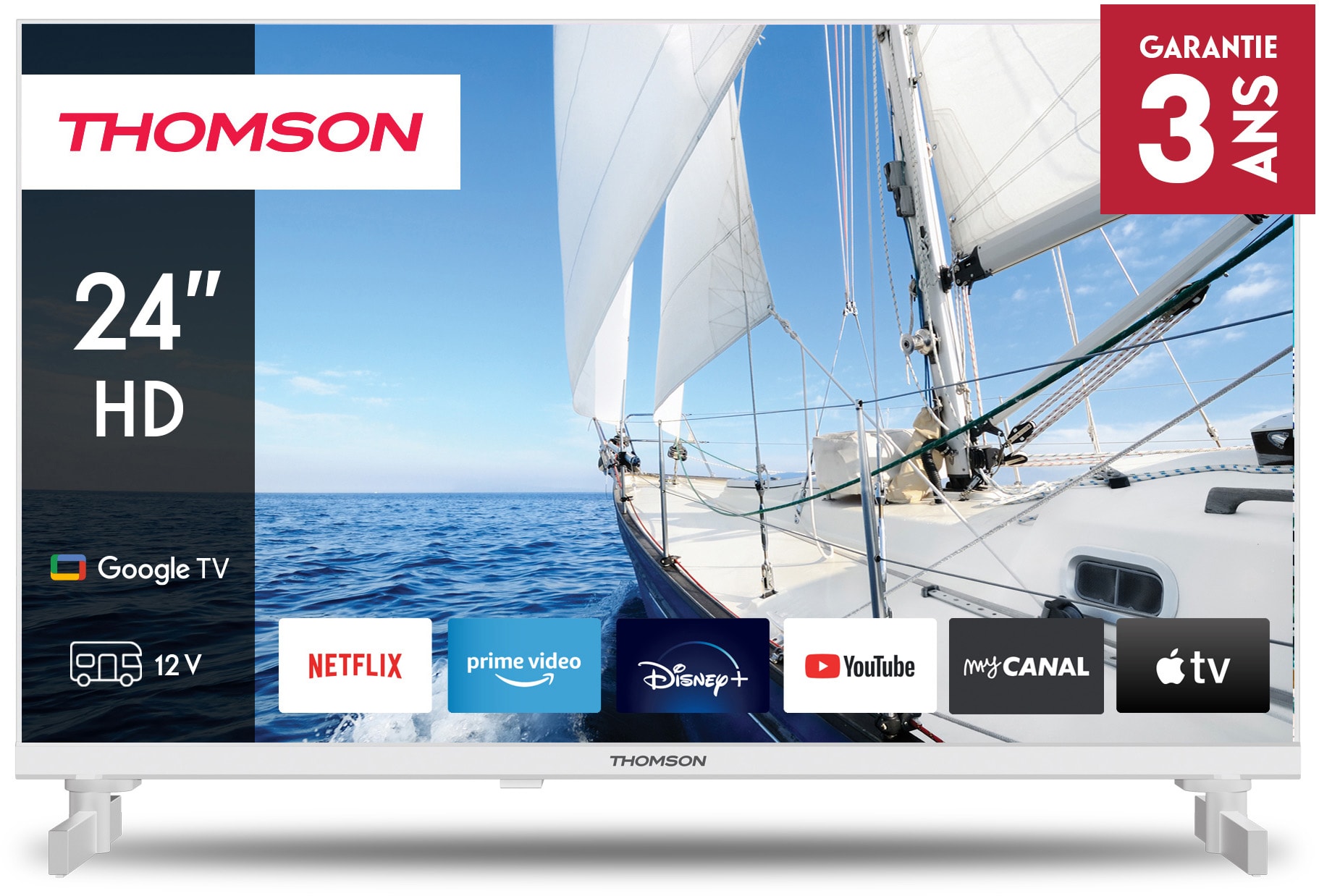 TV LED 60 cm THOMSON Google TV 24" - 24HG2S14CW