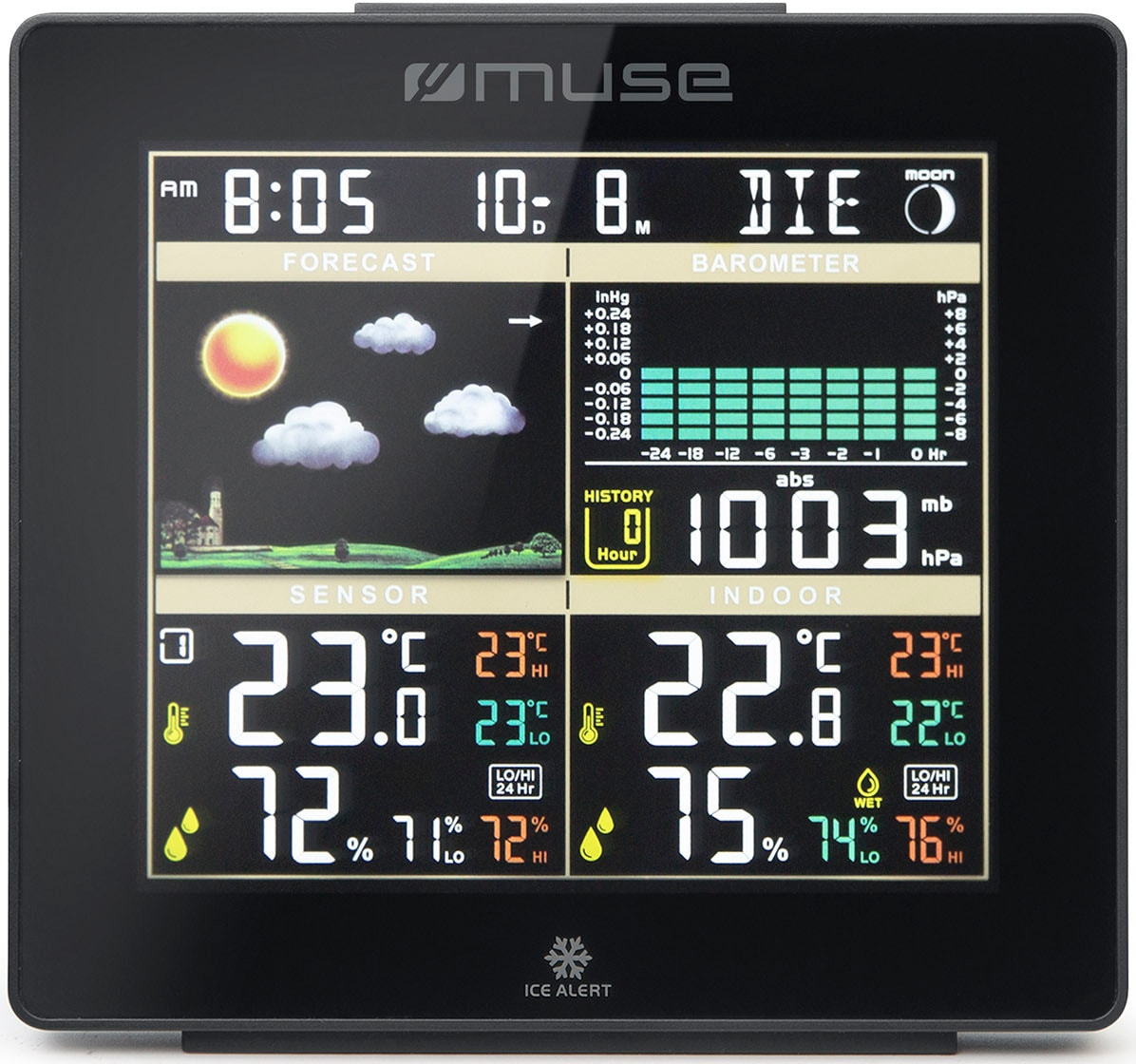 Station météo MUSE Ecran LCD couleur - M-085WS