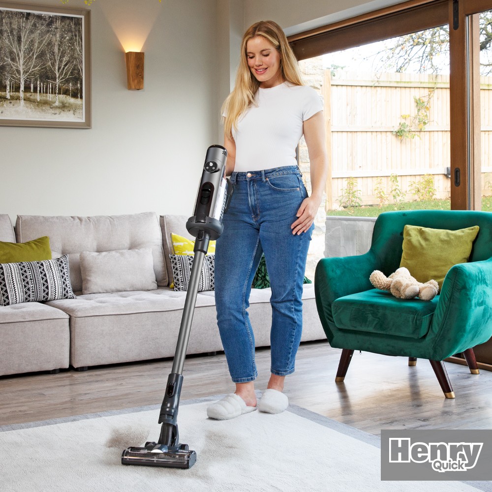 Aspirateur balai NUMATIC Vidage sans poussière Autonomie 60 minutes - HENRYQUICKGRIS