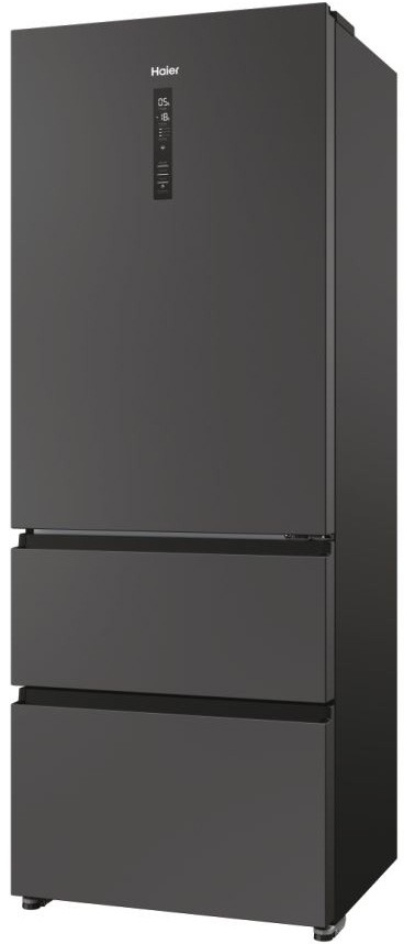 Réfrigérateur congélateur bas HAIER Total No Frost 450L Noir - HTR5719ENPT