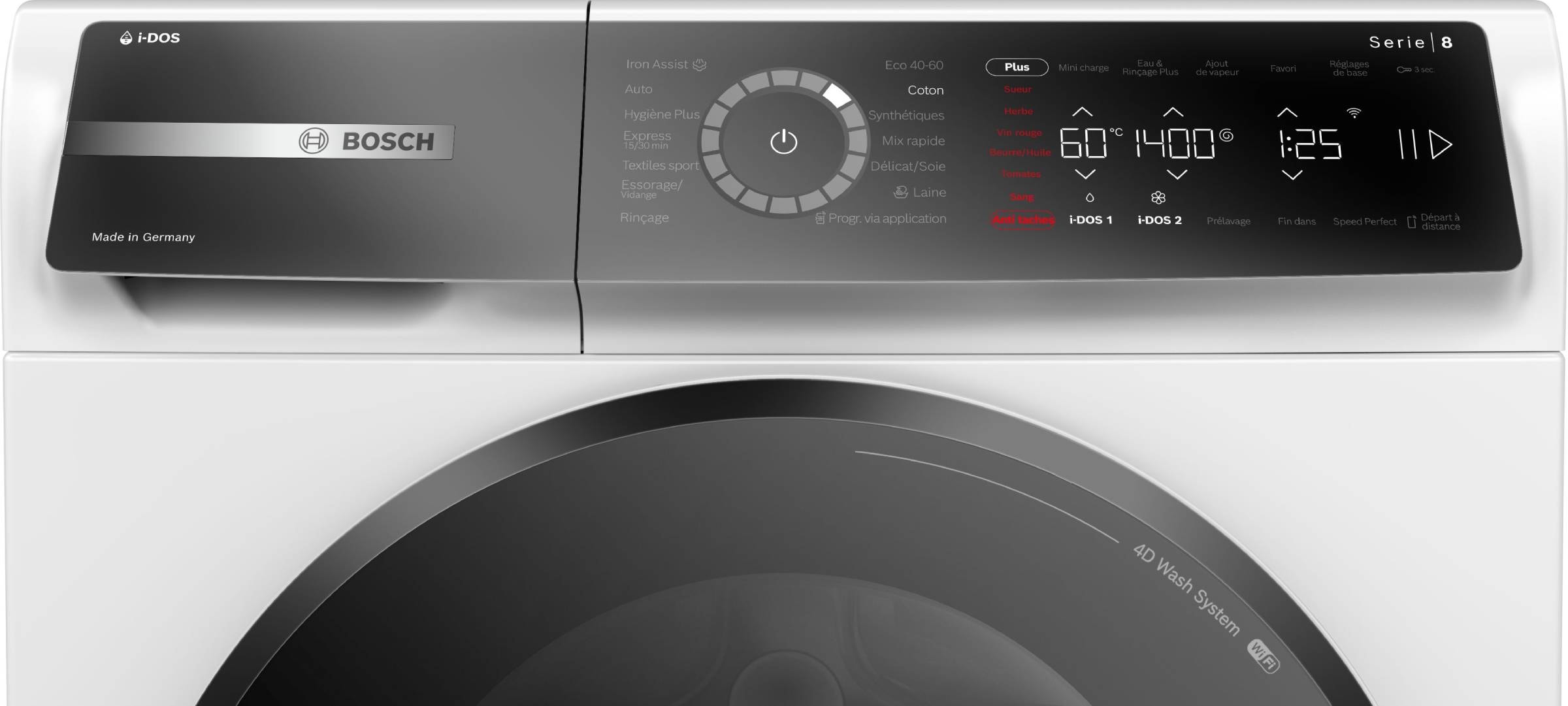 Lave linge Frontal BOSCH Iron Assit 9Kg Blanc - WGB244A2FR