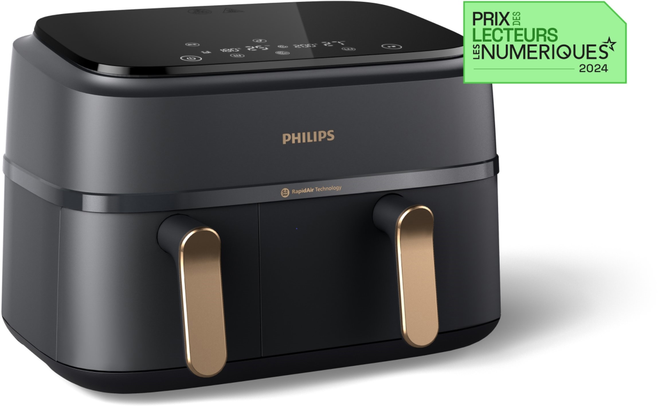 Friteuse à air chaud PHILIPS Air Fryer 2 bacs 9L - NA352/00