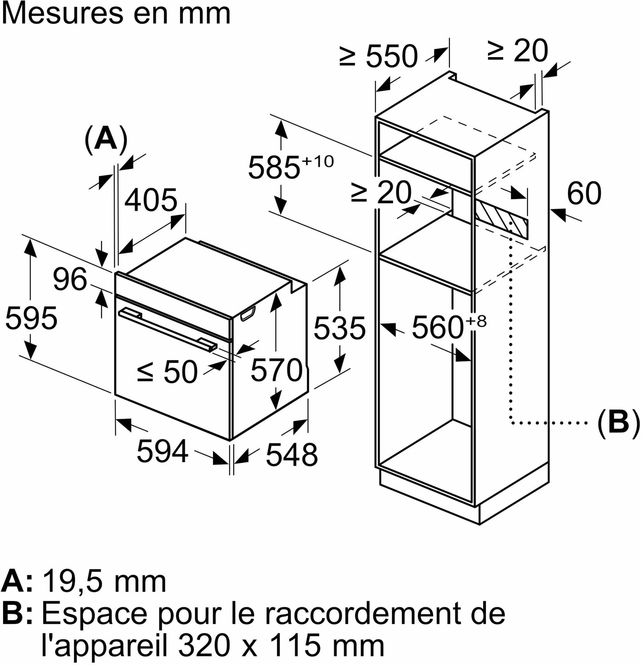 Four encastrable pyrolyse BOSCH  - HBG578ES7F